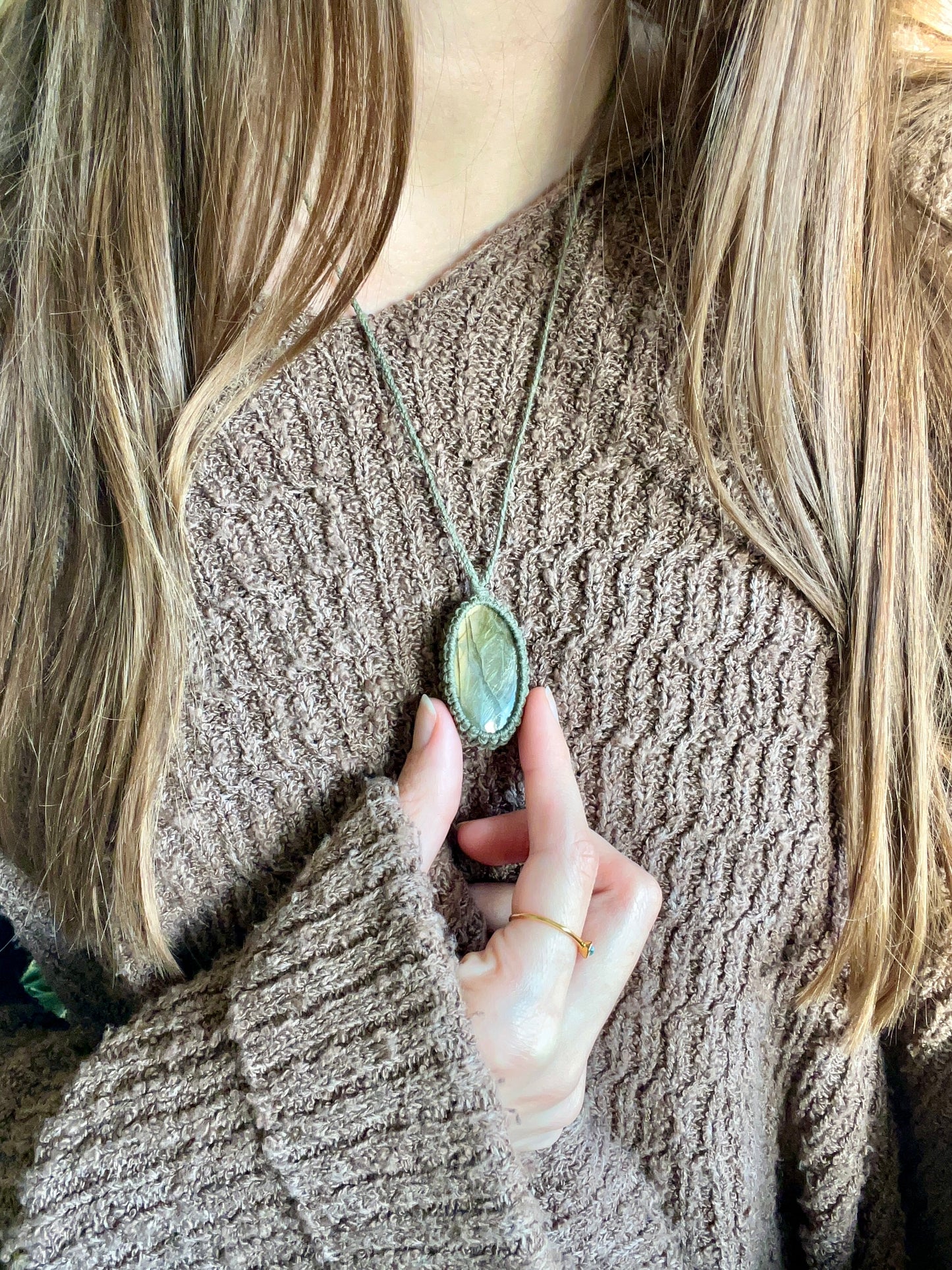 Transformation & Growth Labradorite Dainty Necklace ꩜