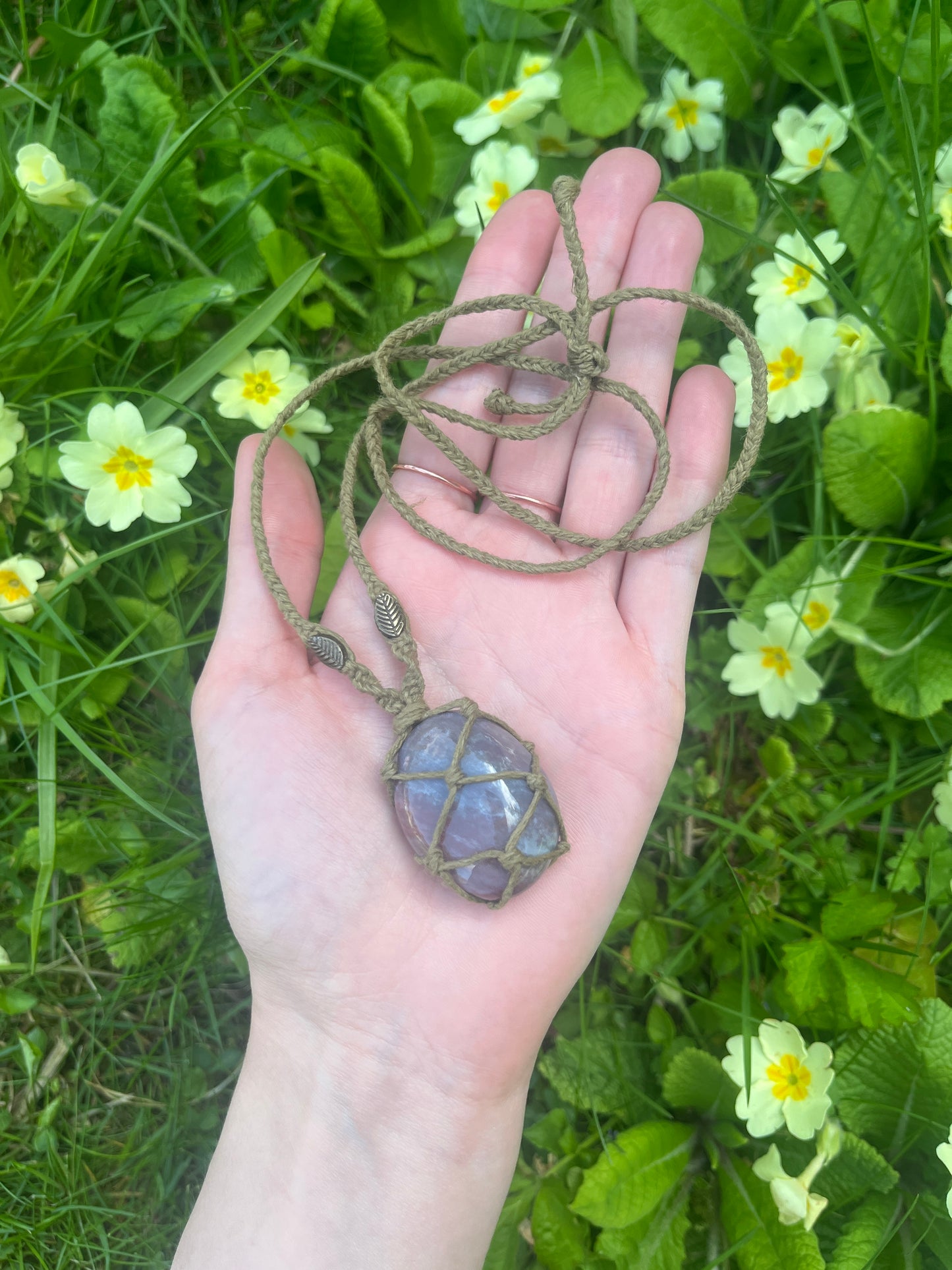 Purple Moss Agate Necklace ⋆˙⟡