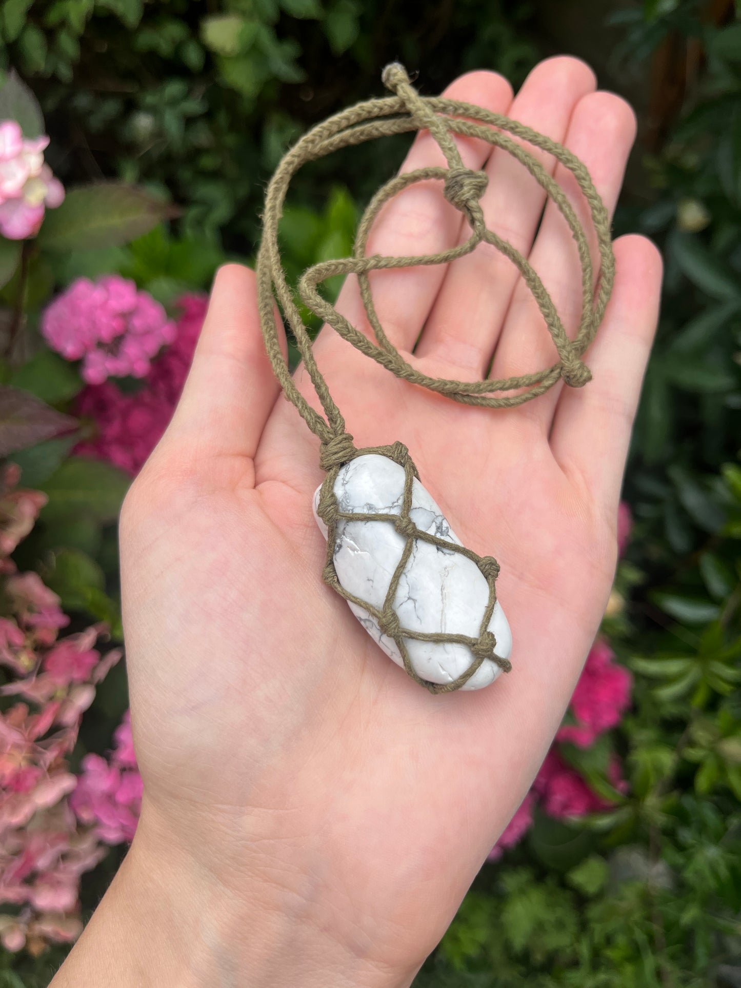 Peace & Patience Howlite Necklace ₊ ⊹