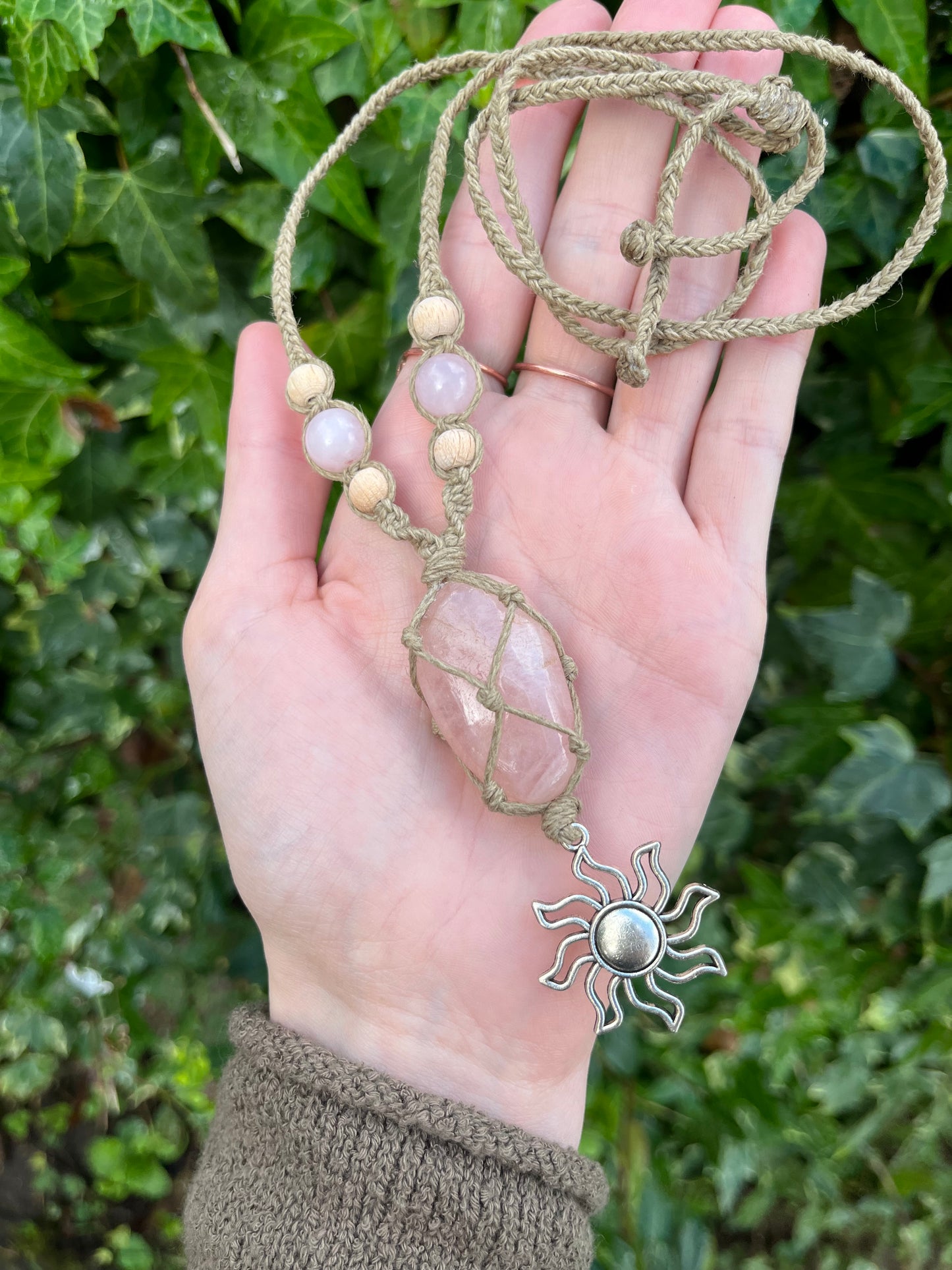 Rose Quartz Necklace 🌹🌷