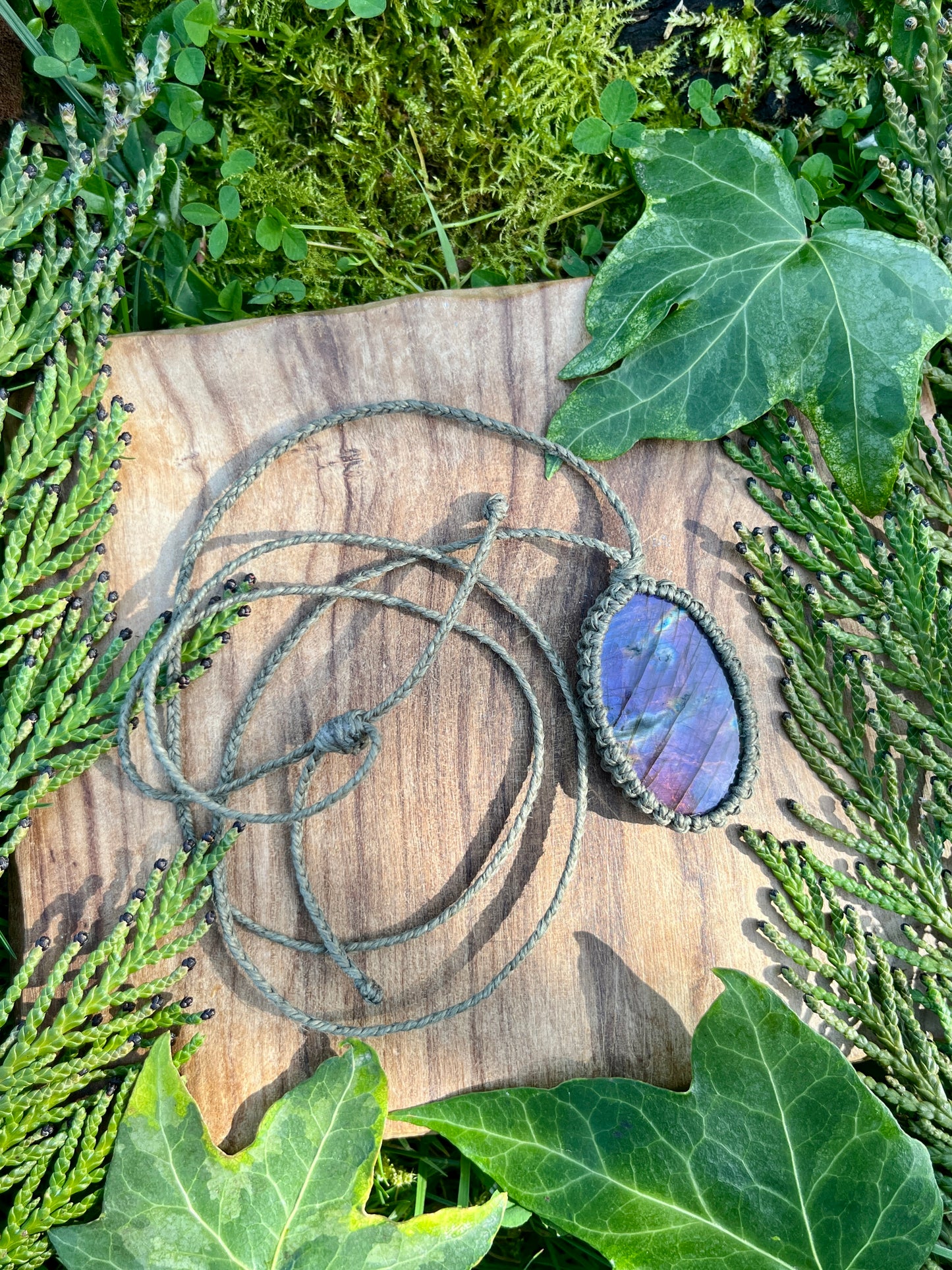 Perseverance & Courage Labradorite Necklace ⋆.˚
