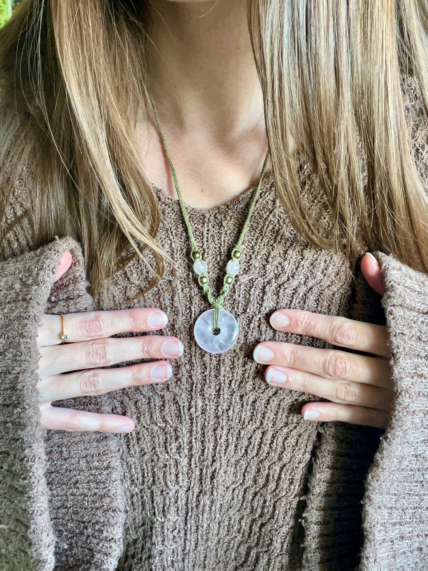 Self-love & Romance Rose Quartz Necklace ꩜