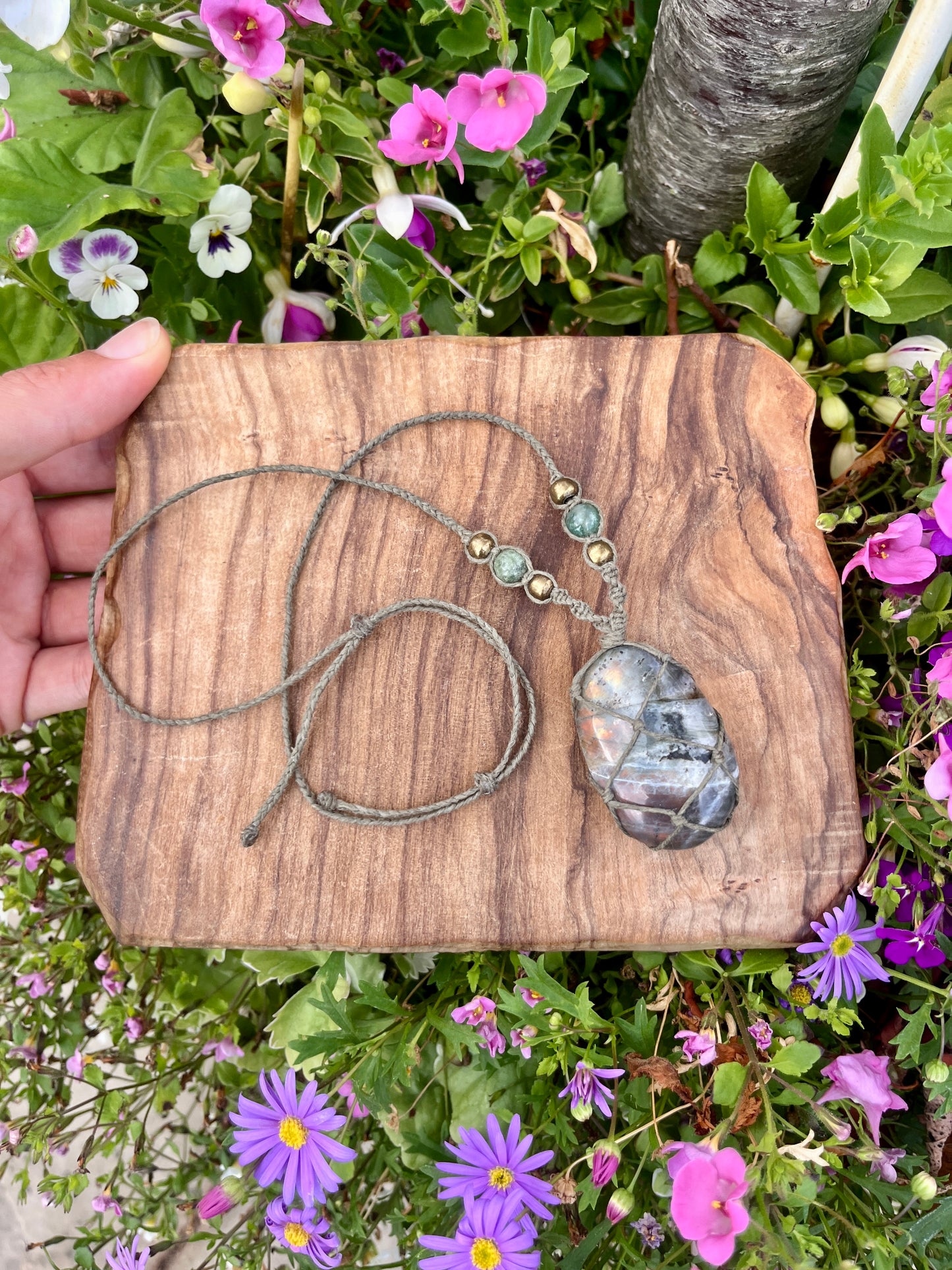 Perseverance & Courage Labradorite Necklace ⋆.˚