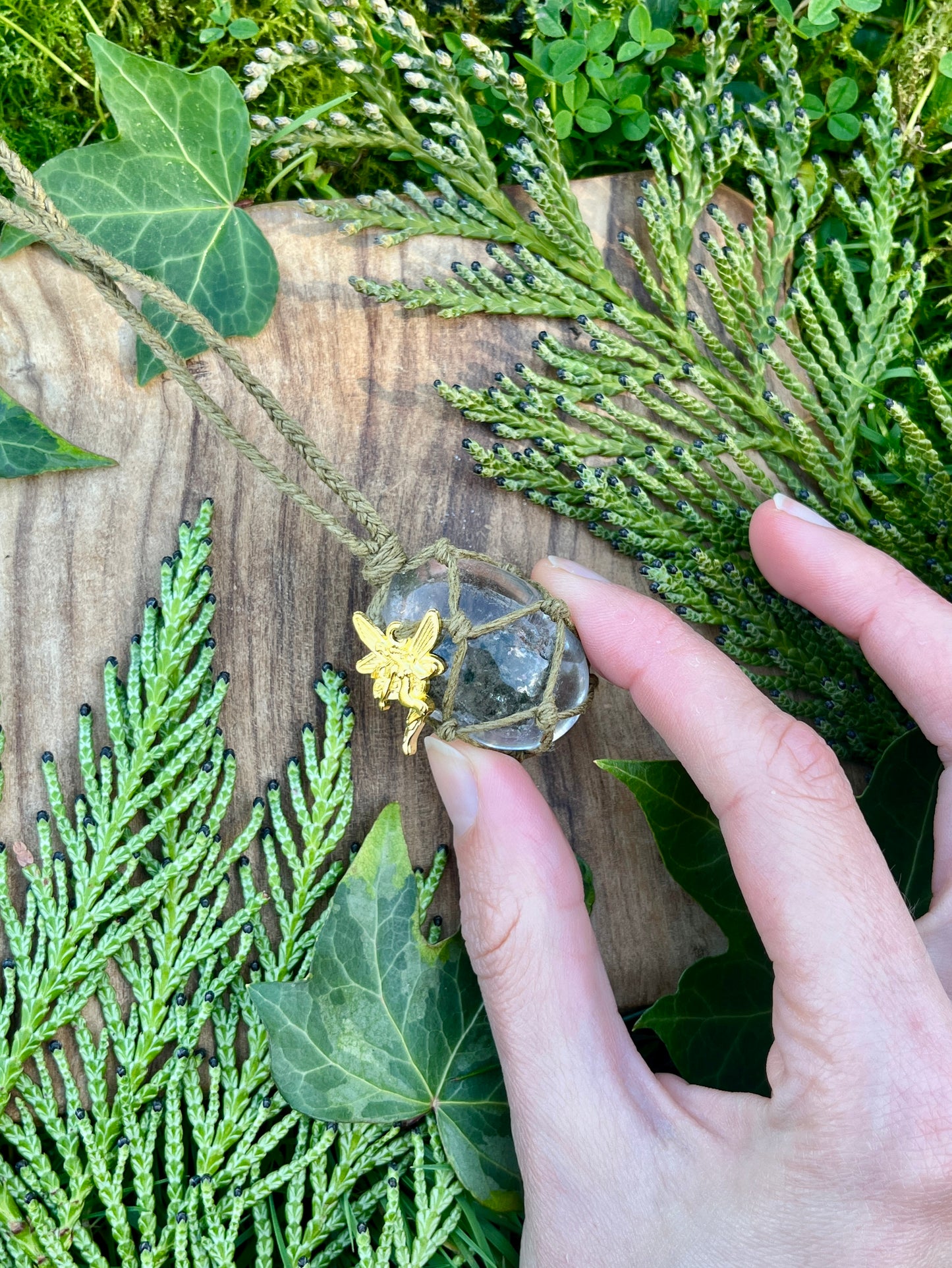Growth & Inner Connection Garden Quartz Necklace ⊹ ࣪ ˖
