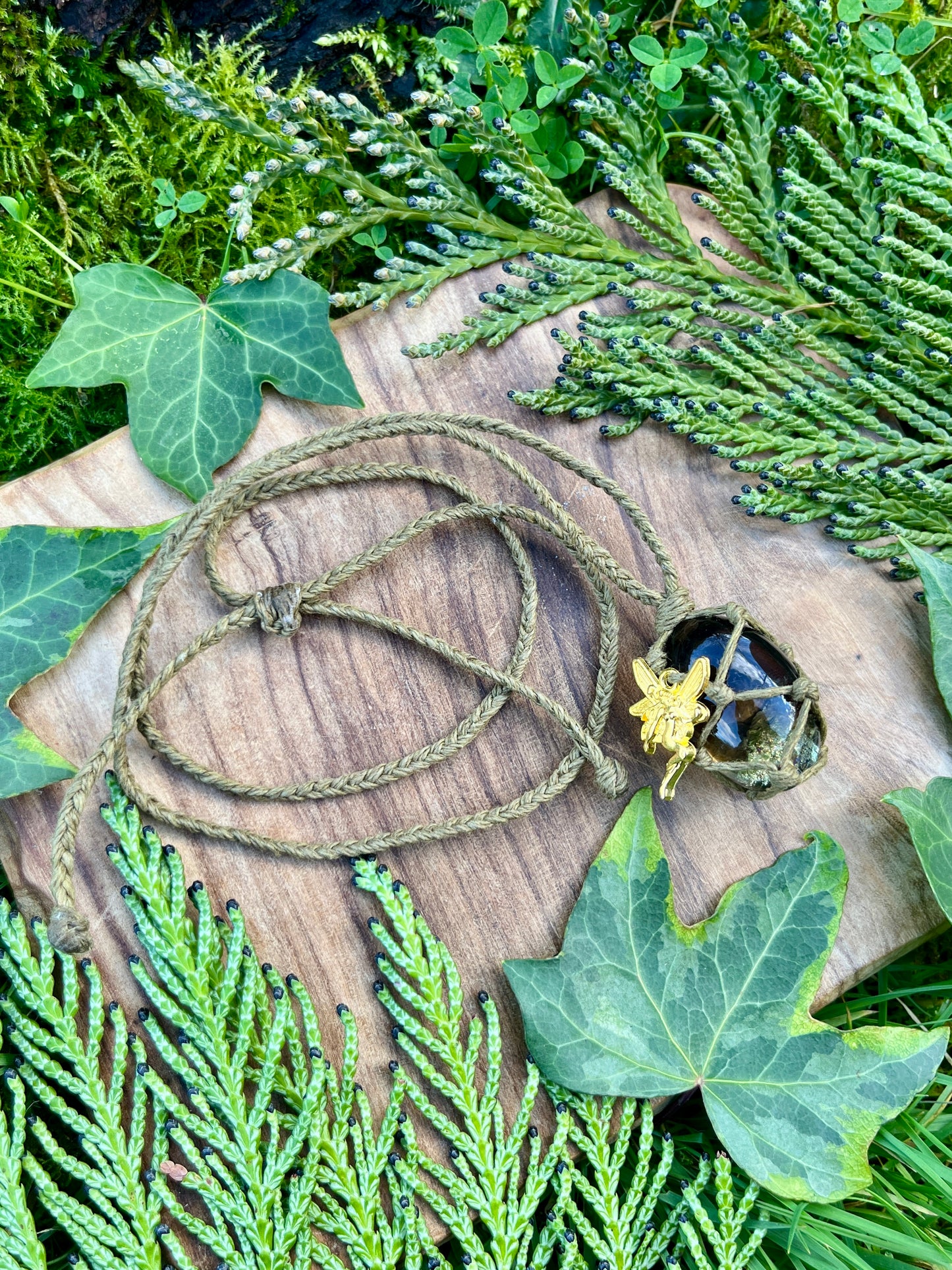 Grounding & Calmness Smokey Quartz Necklace ⊹ ࣪ ˖