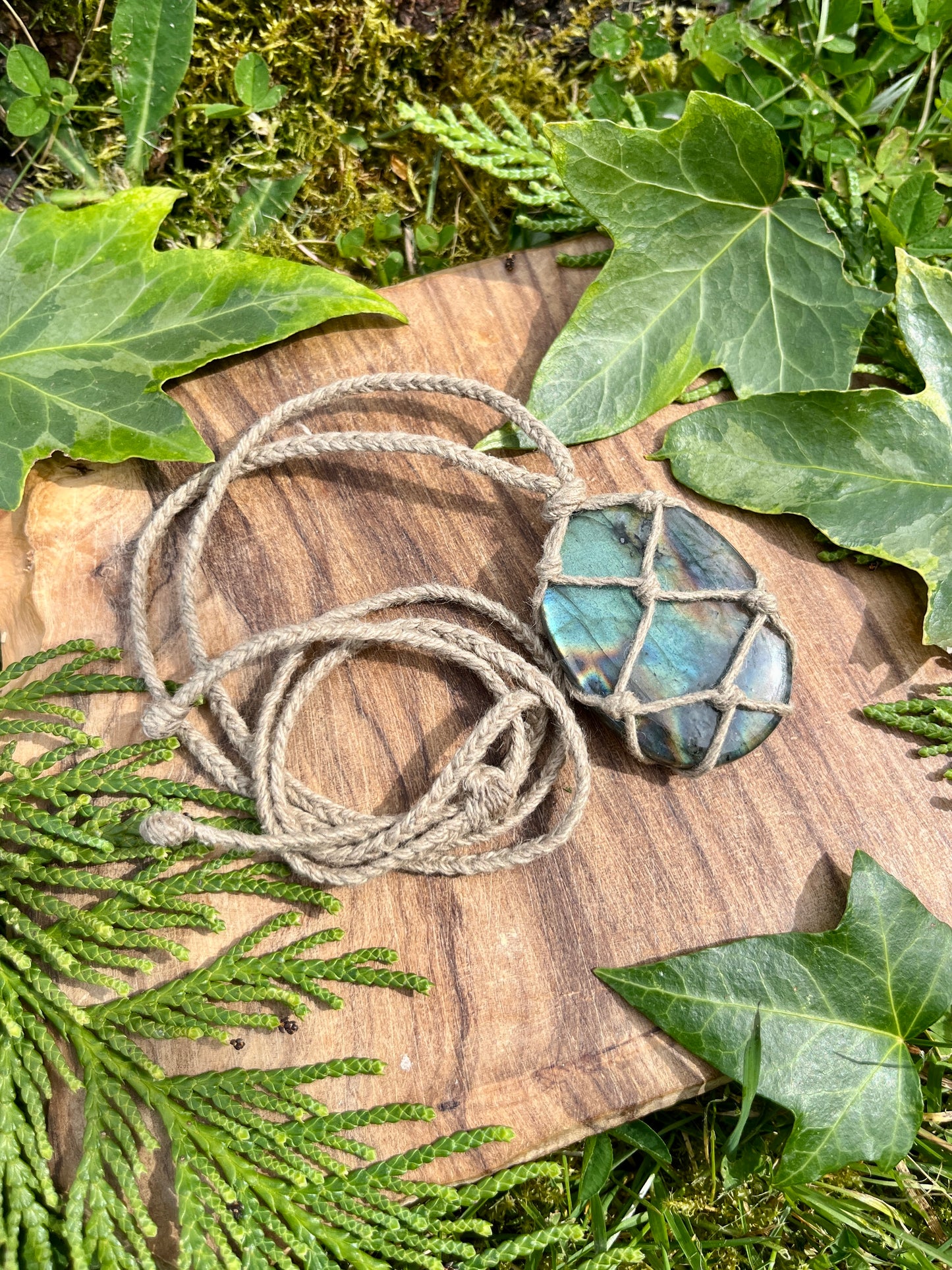 Perseverance & Courage Labradorite Necklace ⋆.˚