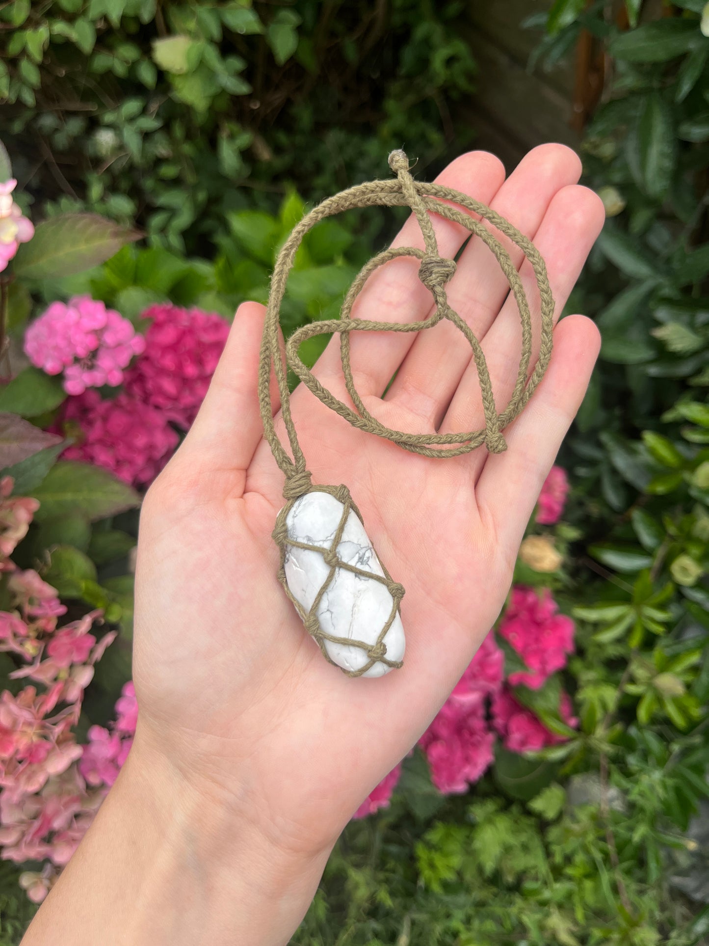 Peace & Patience Howlite Necklace ₊ ⊹