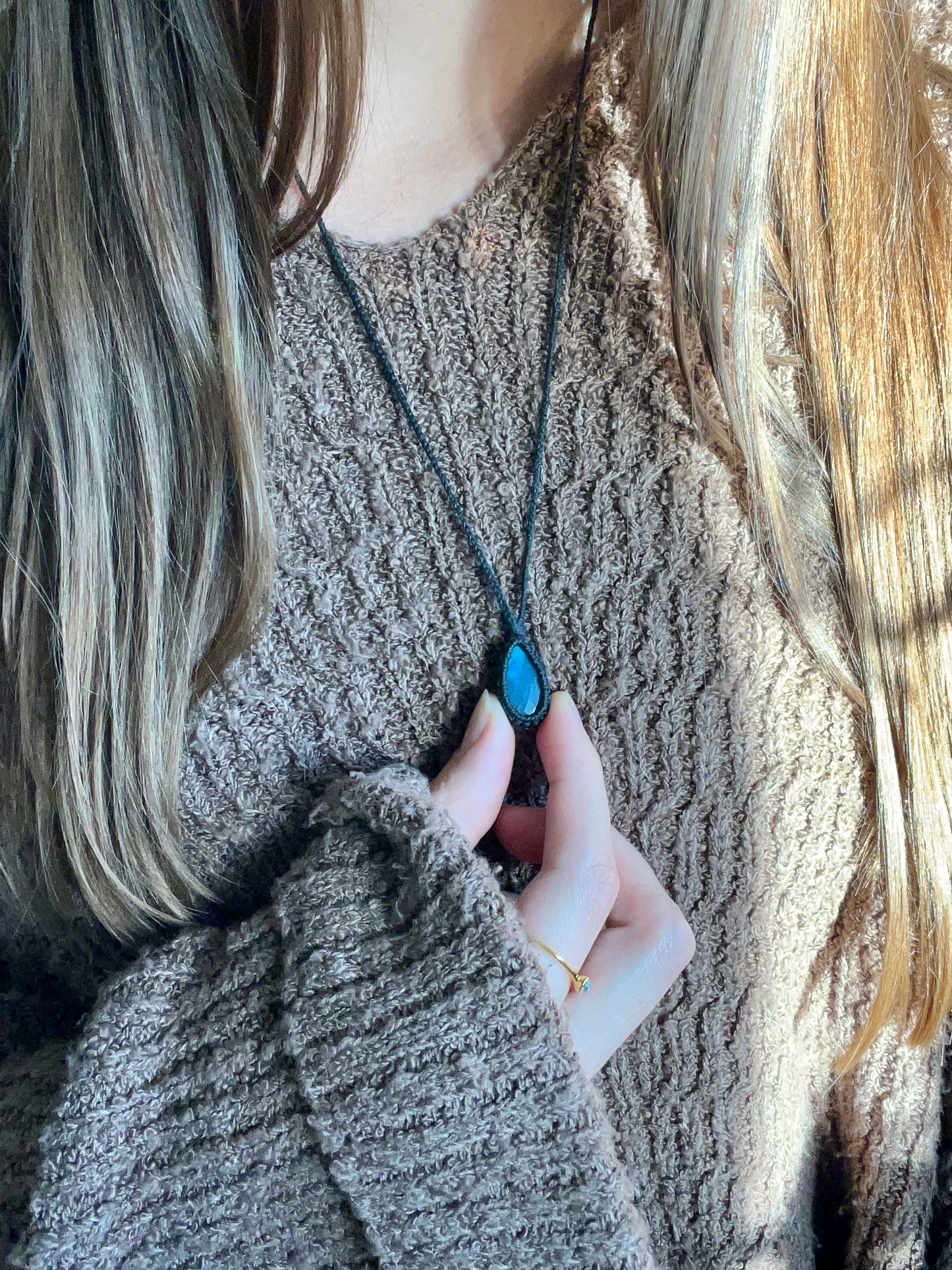 Transformation & Growth Labradorite Dainty Necklace ꩜