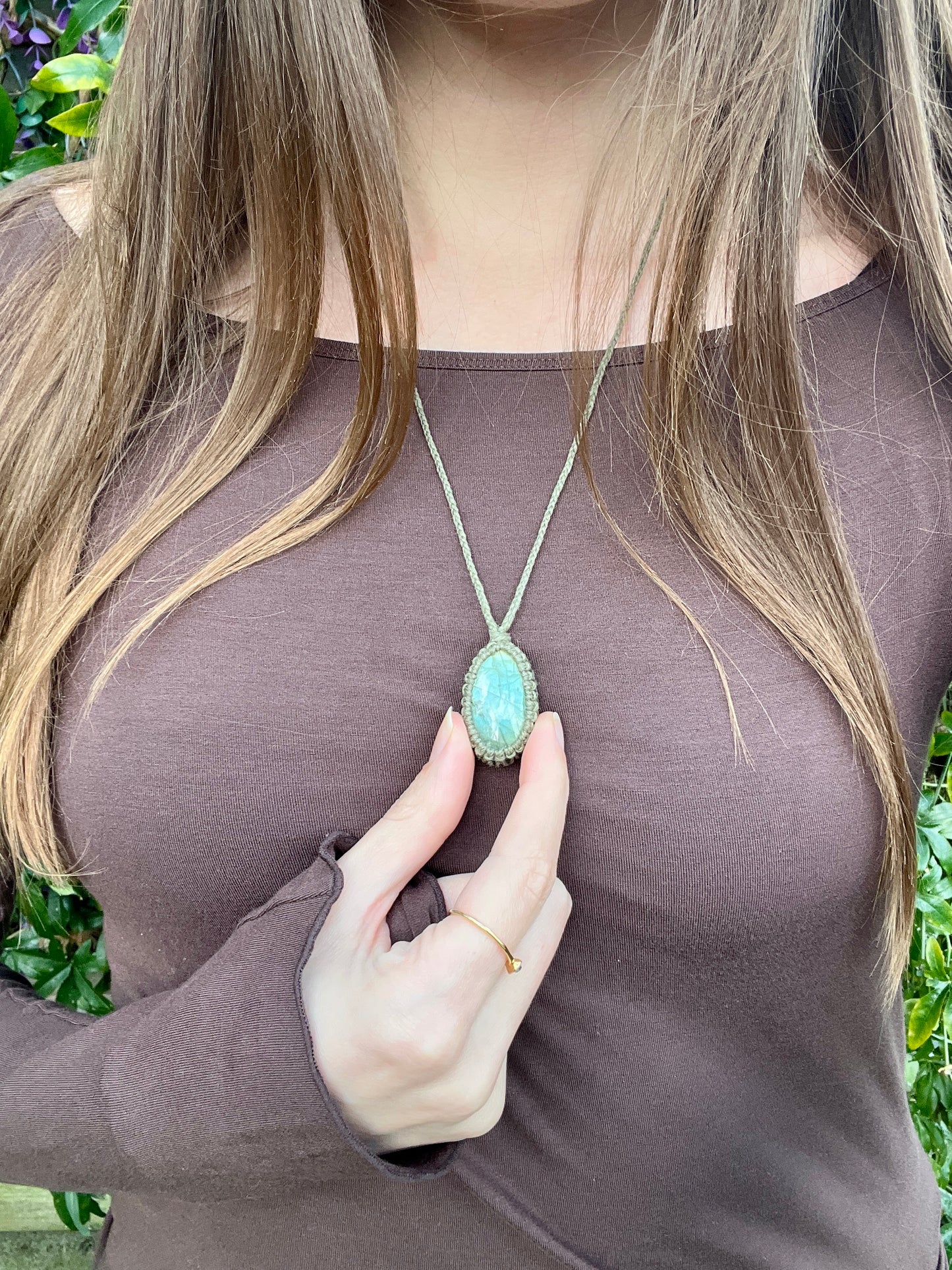 Perseverance & Courage Labradorite Necklace ⋆.˚