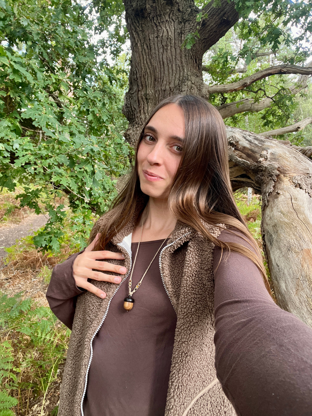 Acorn Locket + Mystery Crystal
