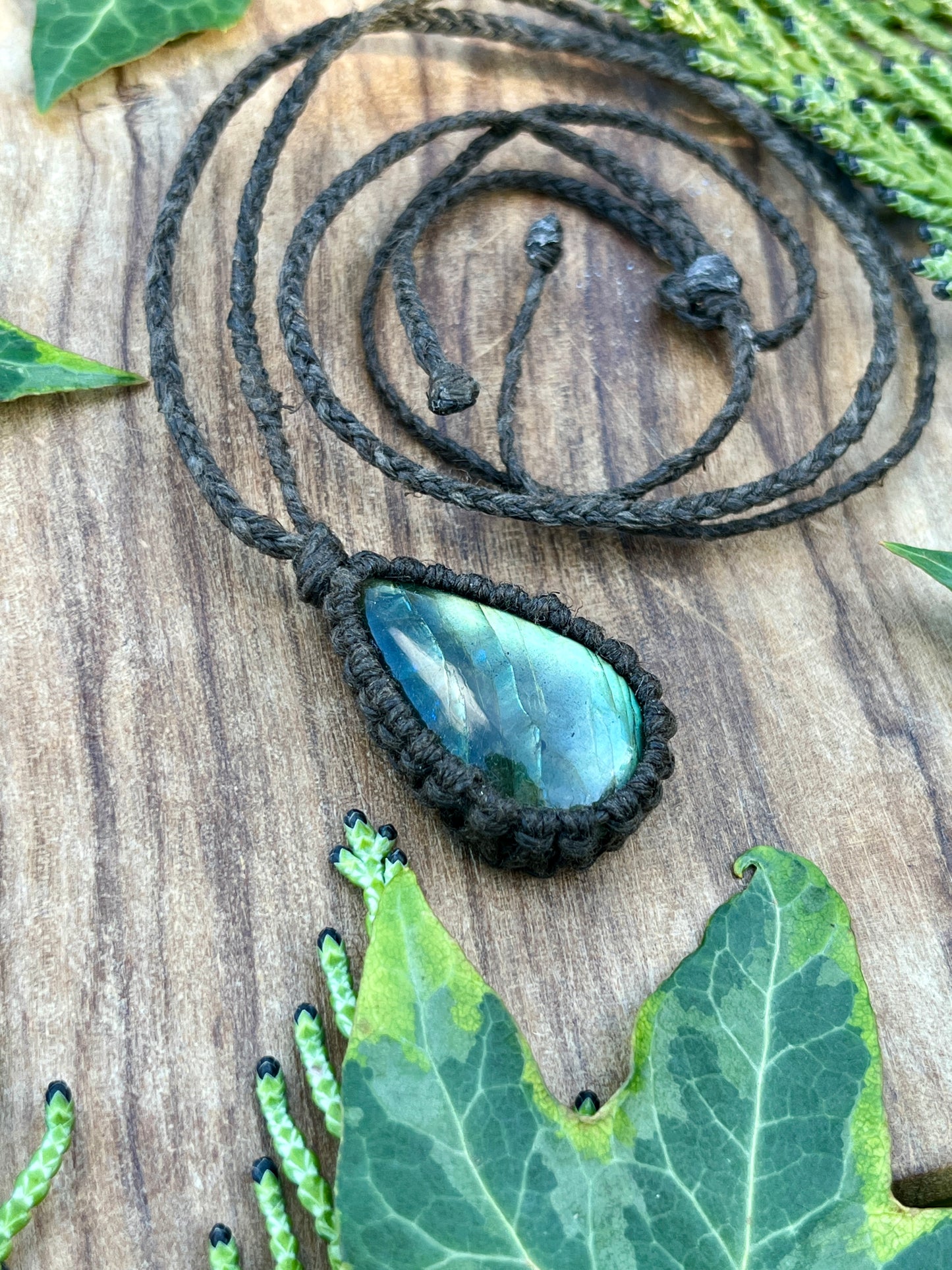 Perseverance & Courage Labradorite Necklace ⋆.˚