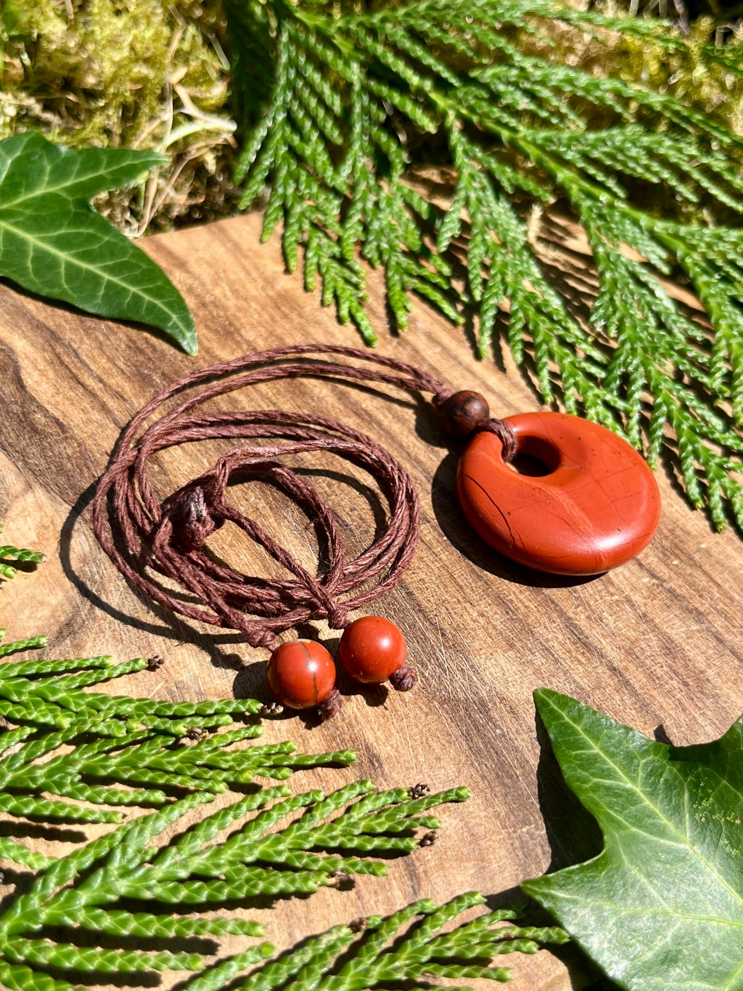 Balance & Grounding Red Jasper Necklace ⋆.˚