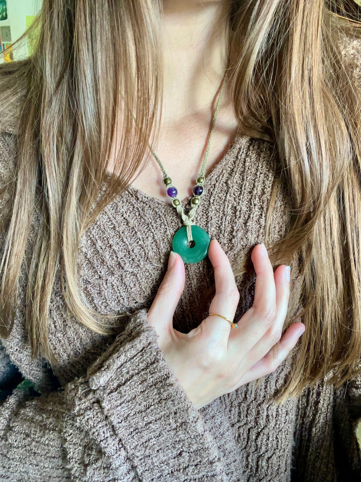 Abundance & Opportunity Green Aventurine Necklace ꩜