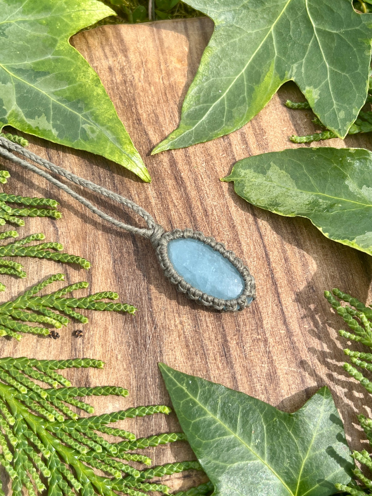 Peace & Courage Aquamarine Necklace ⋆.˚