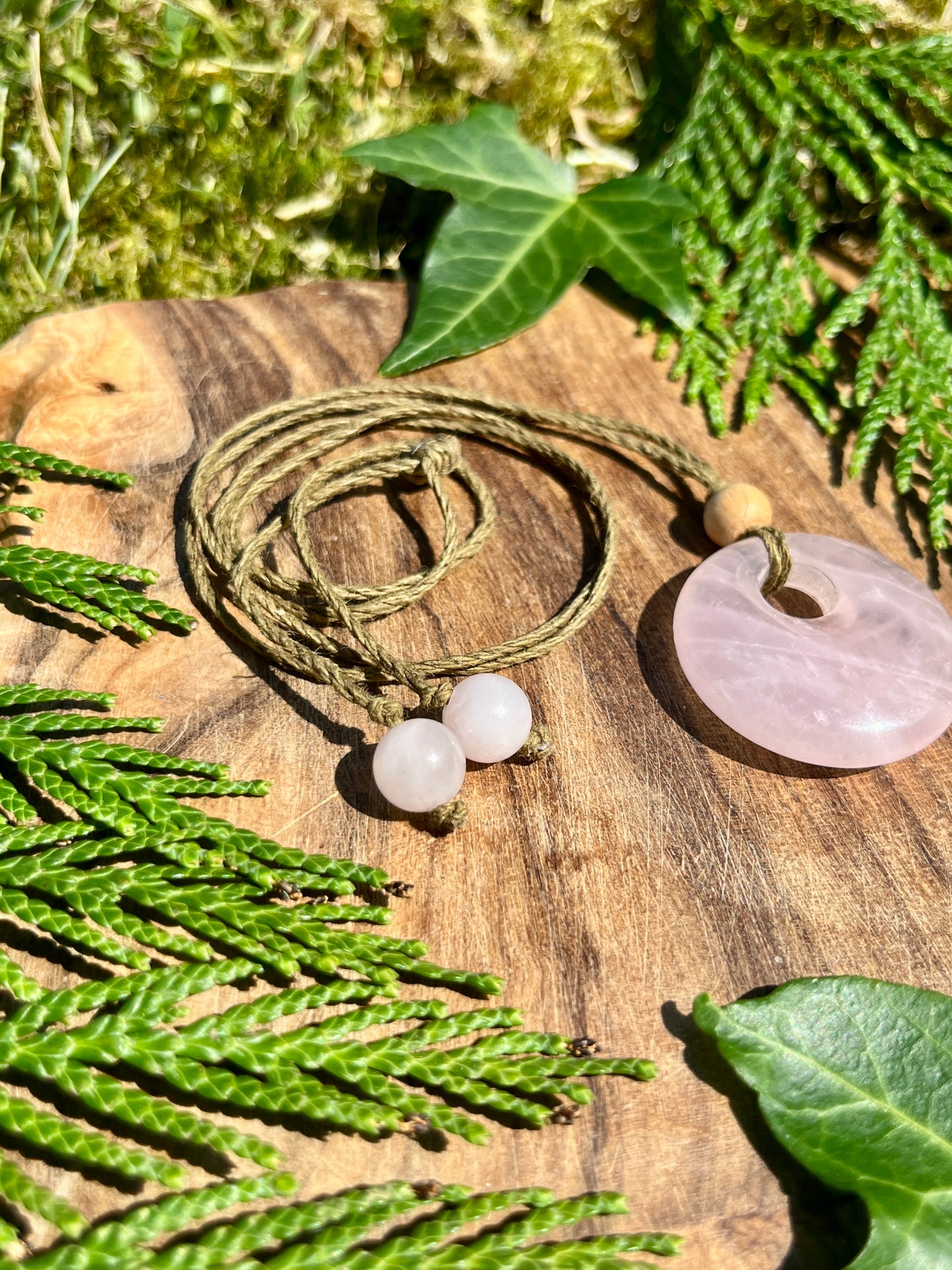 Love + Confidence Rose Quartz Necklace ⋆.˚