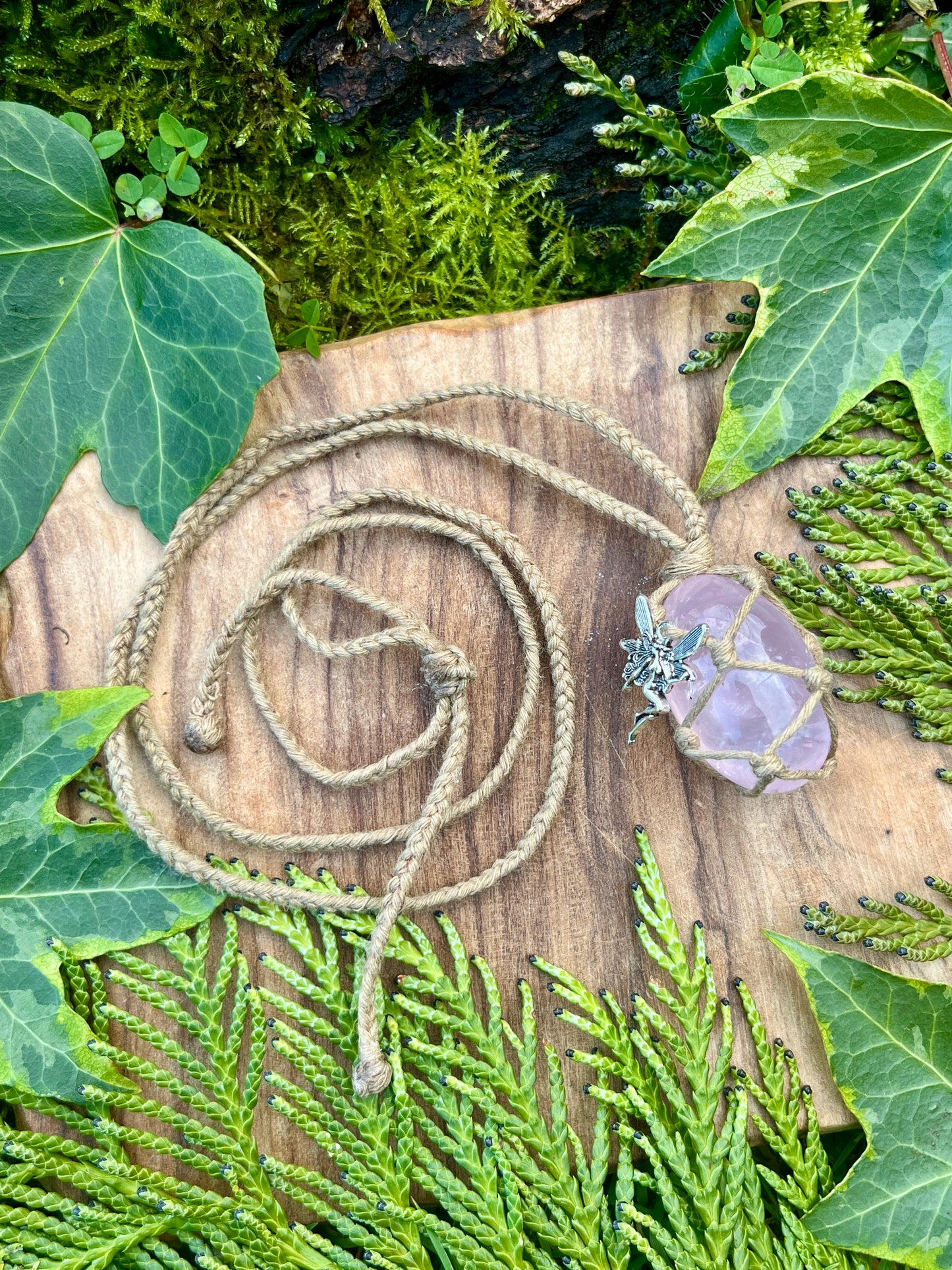 Self-love and Confidence Rose Quartz Necklace ⊹ ࣪ ˖