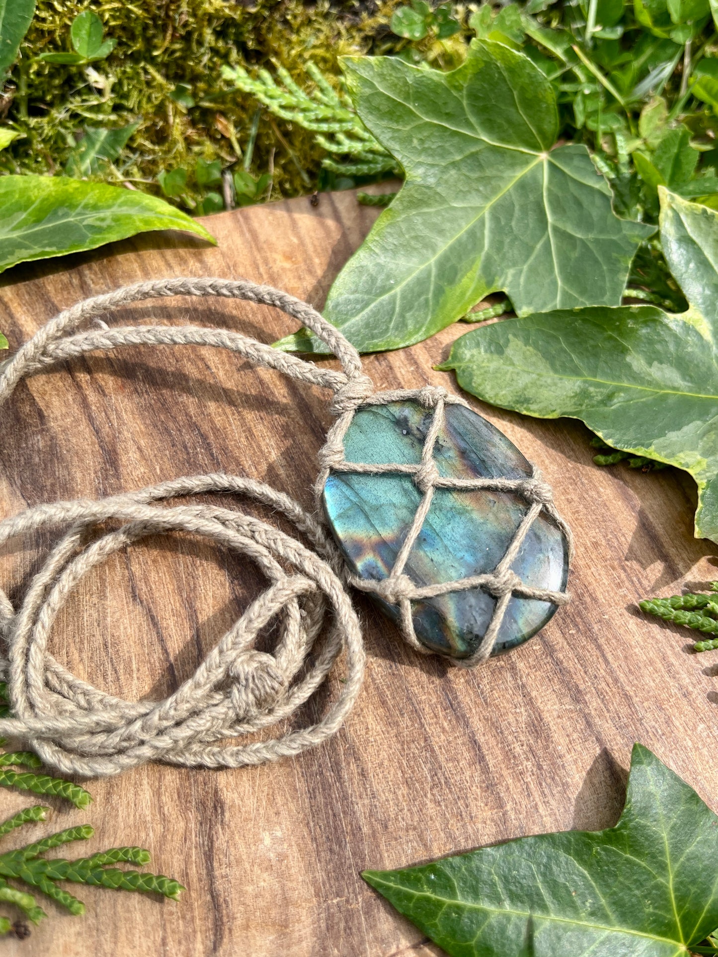 Perseverance & Courage Labradorite Necklace ⋆.˚