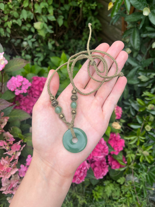 Abundance & Optimism Green Aventurine Necklace.☘︎ ݁˖