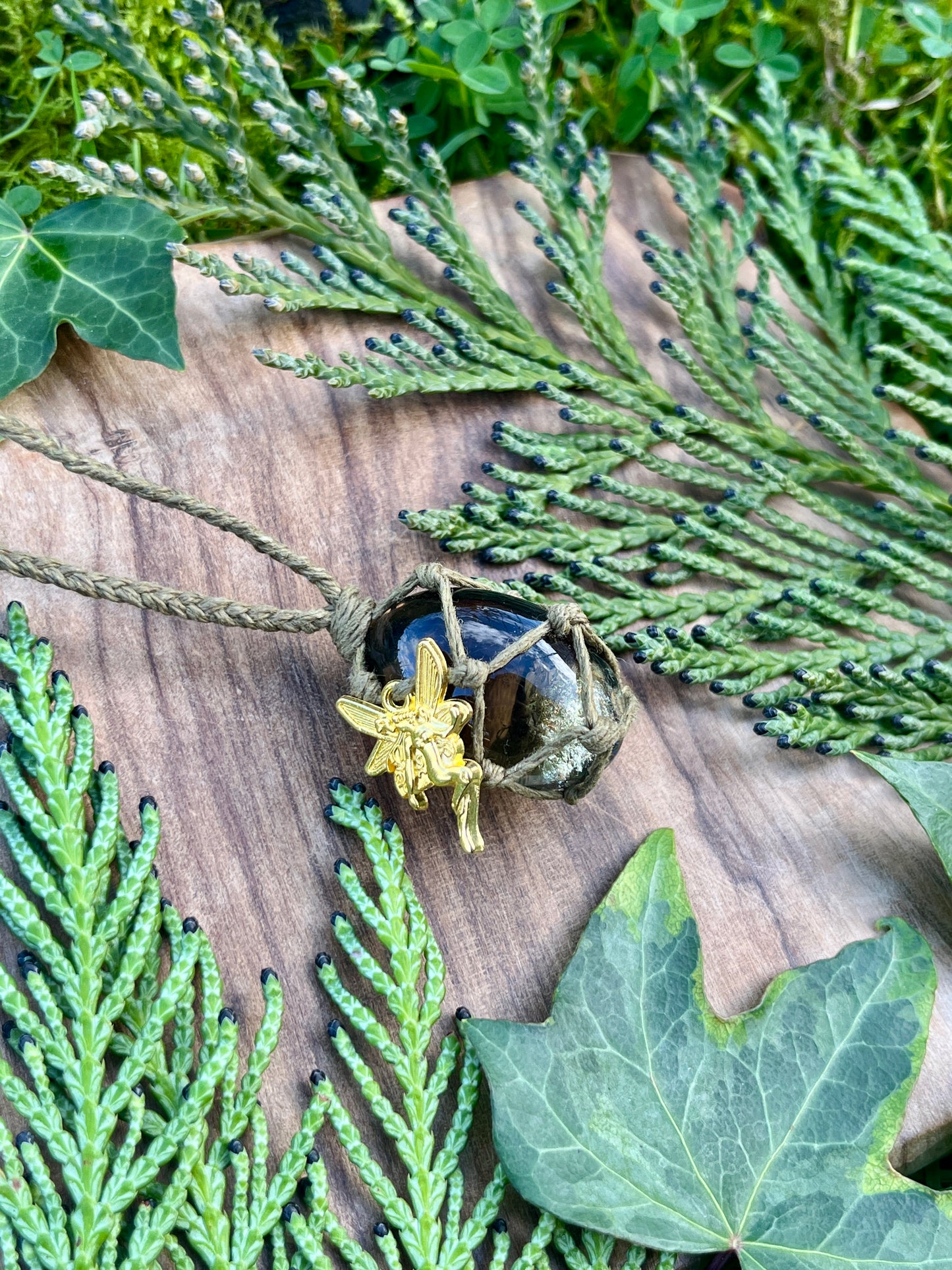 Grounding & Calmness Smokey Quartz Necklace ⊹ ࣪ ˖