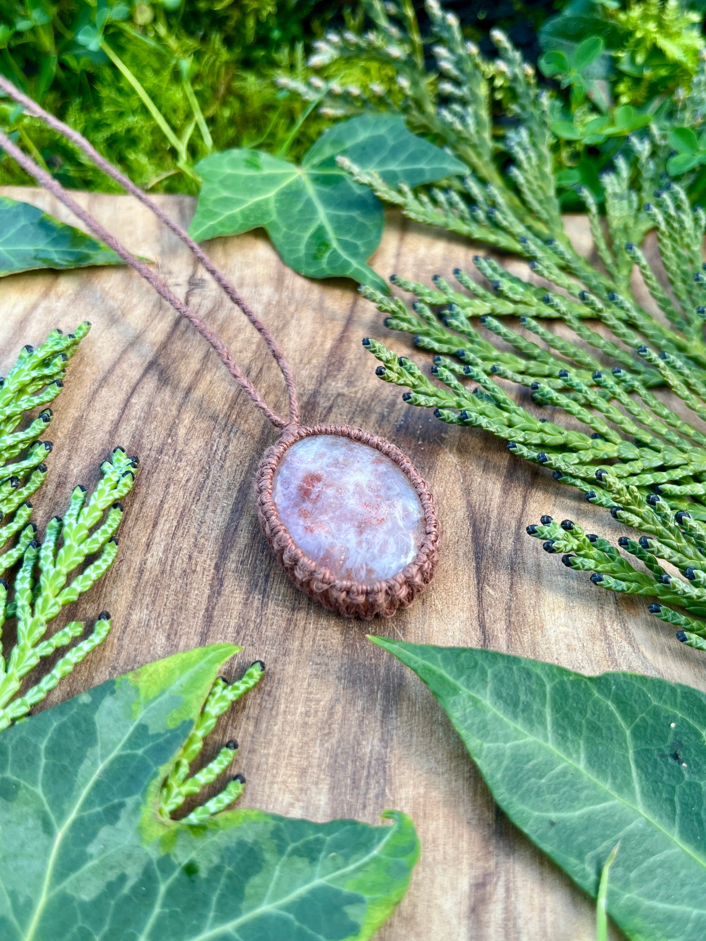 Empowerment & Optimism Sunstone Necklace 𖤓˚࿔