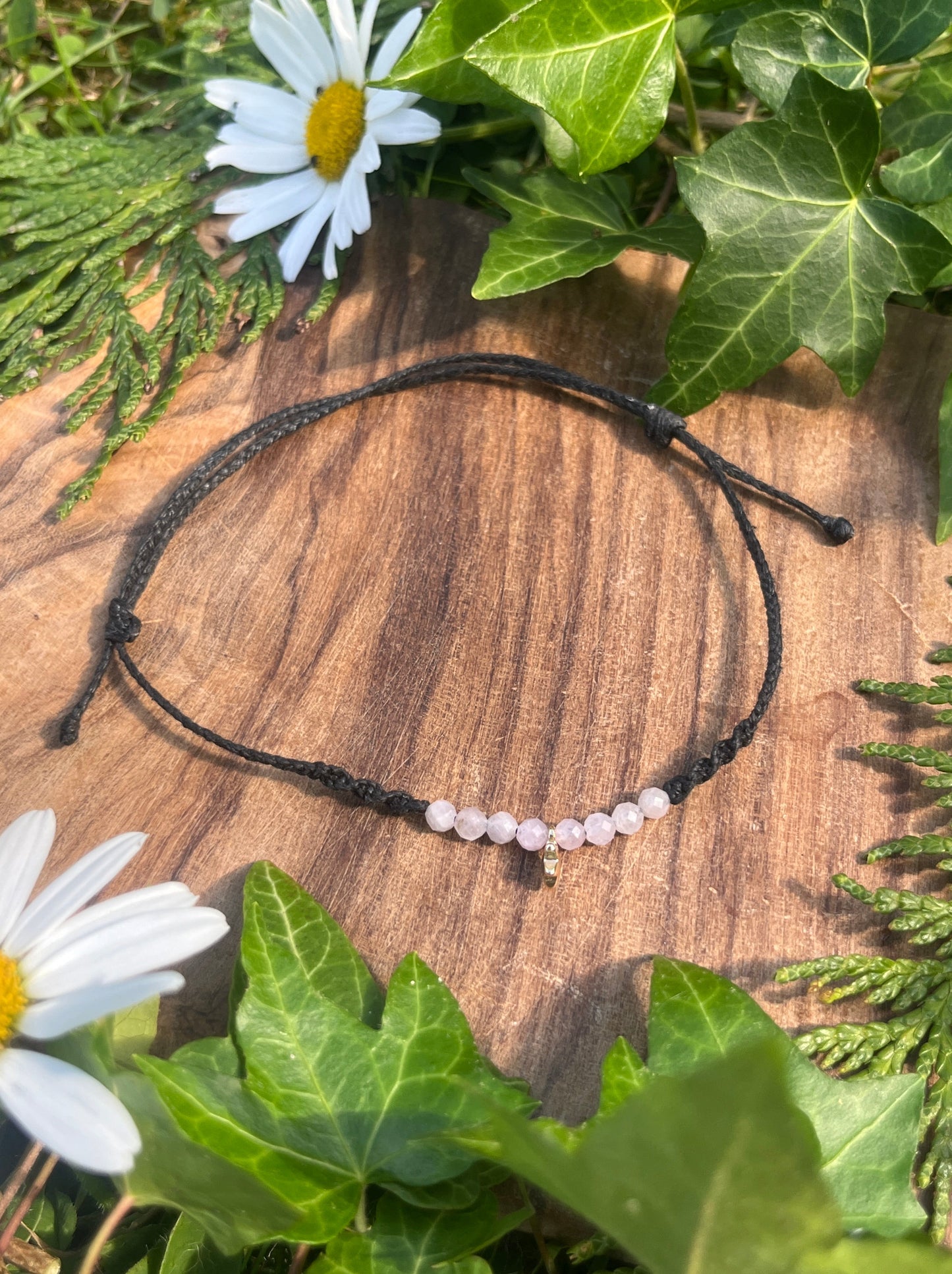 Kunzite Star Crystal Anklet ⋆.˚