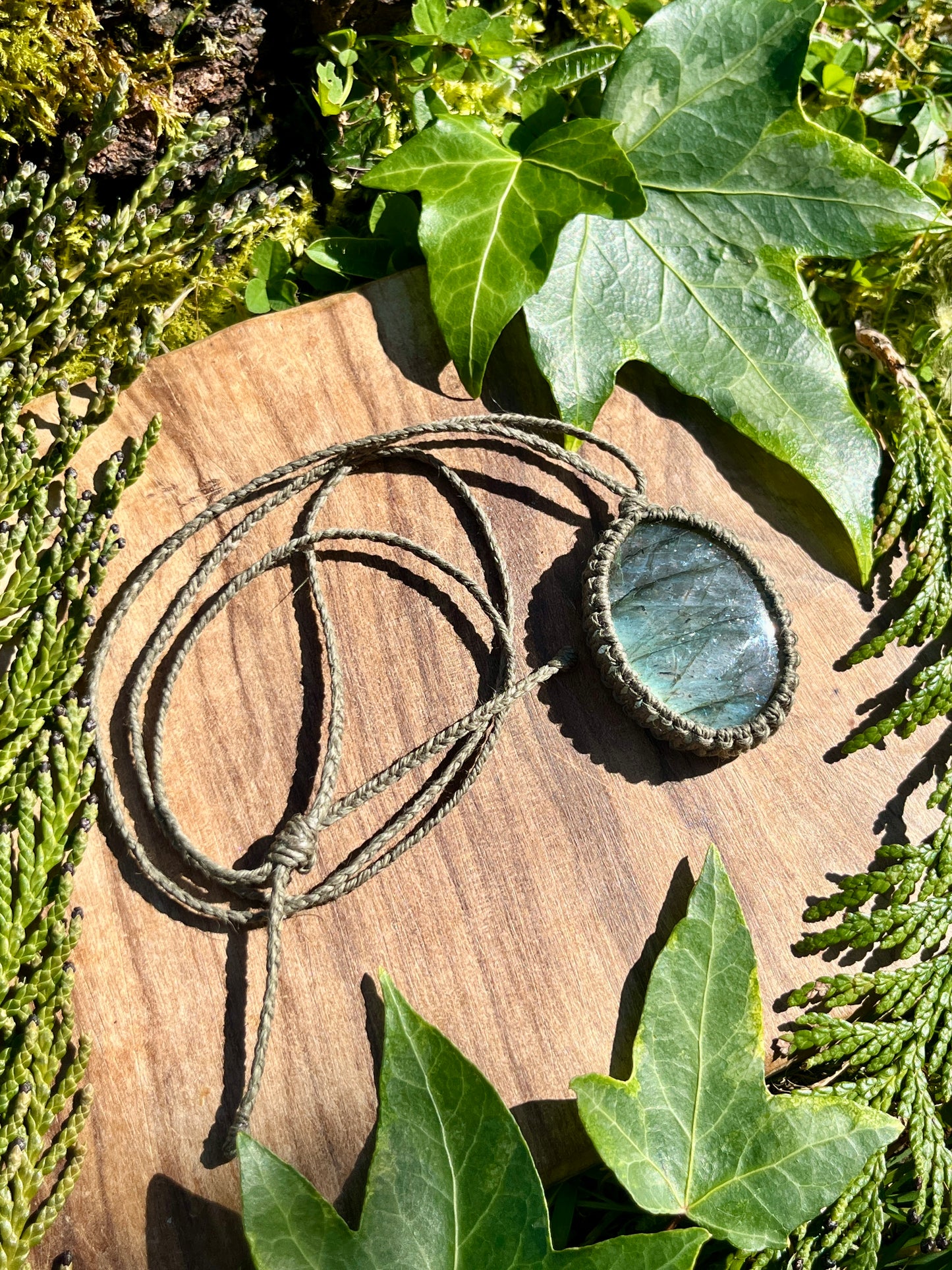 Perseverance & Courage Labradorite Necklace ⋆.˚
