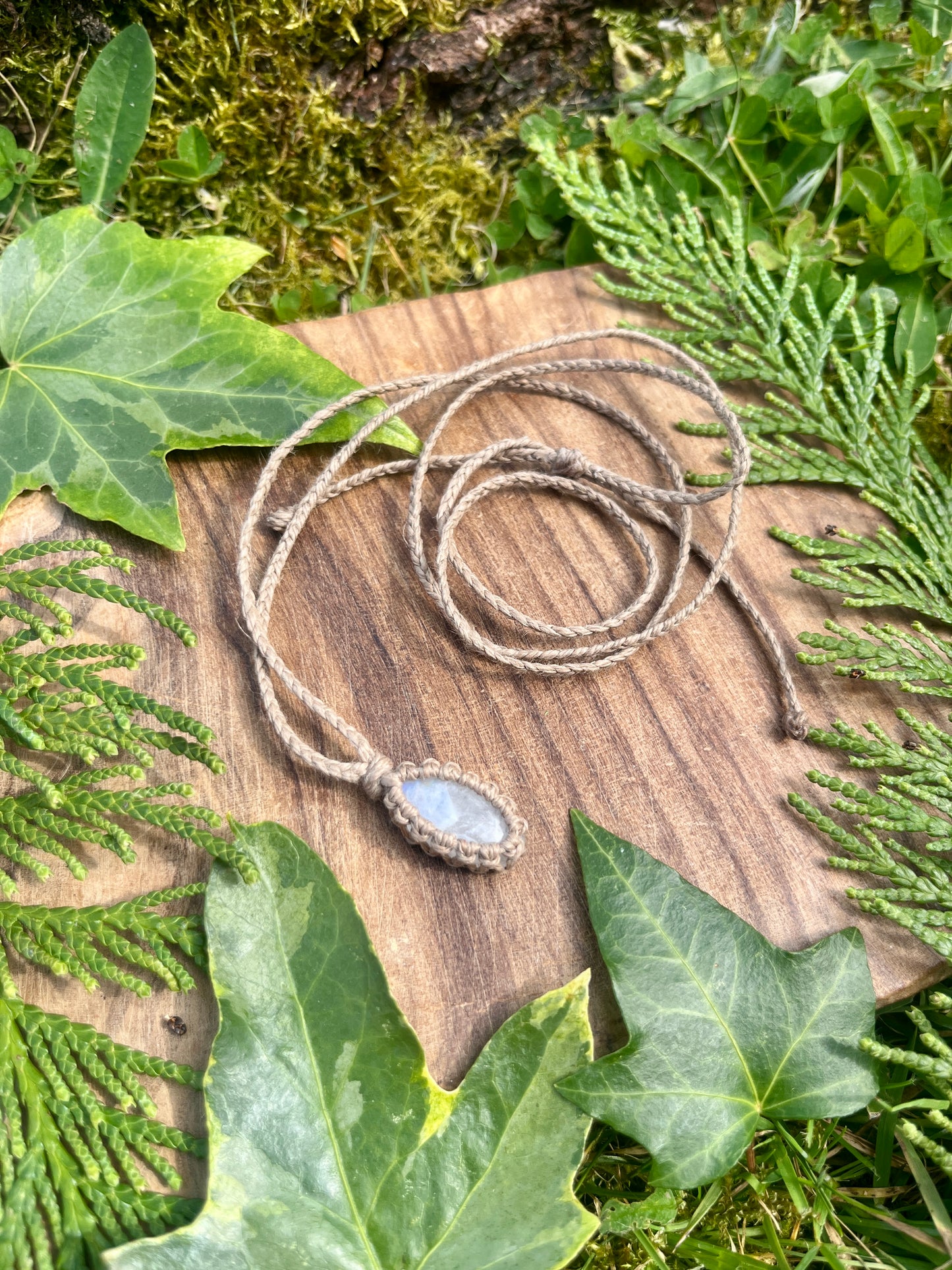 Intuition & Connection Moonstone Necklace ⋆.˚
