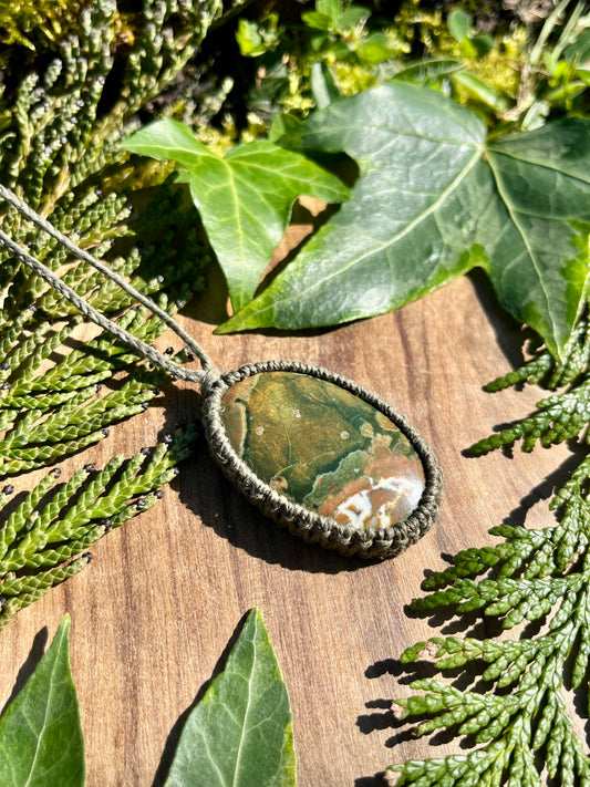 Joy & Growth Rainforest Jasper Necklace ⋆.˚