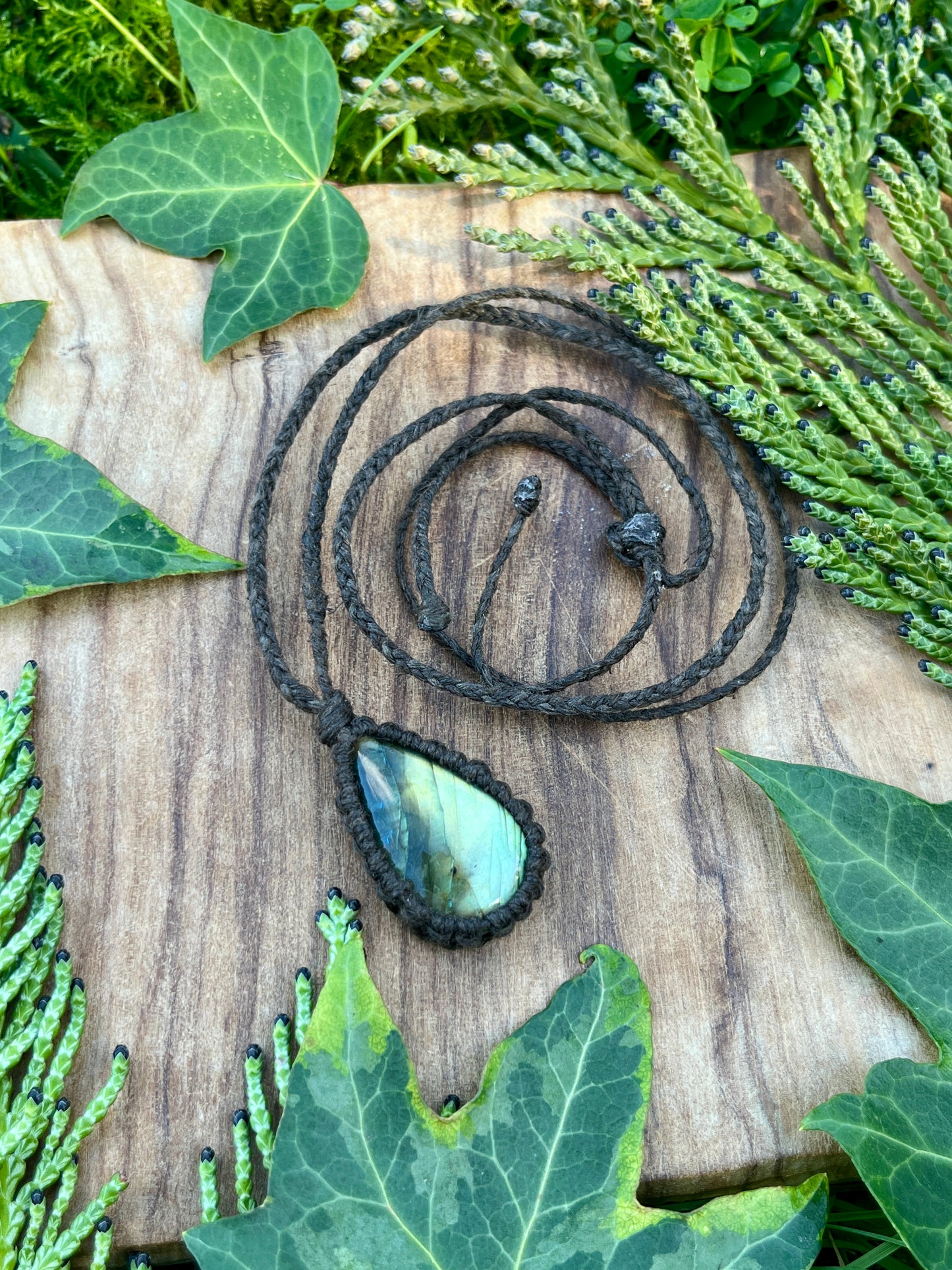 Perseverance & Courage Labradorite Necklace ⋆.˚