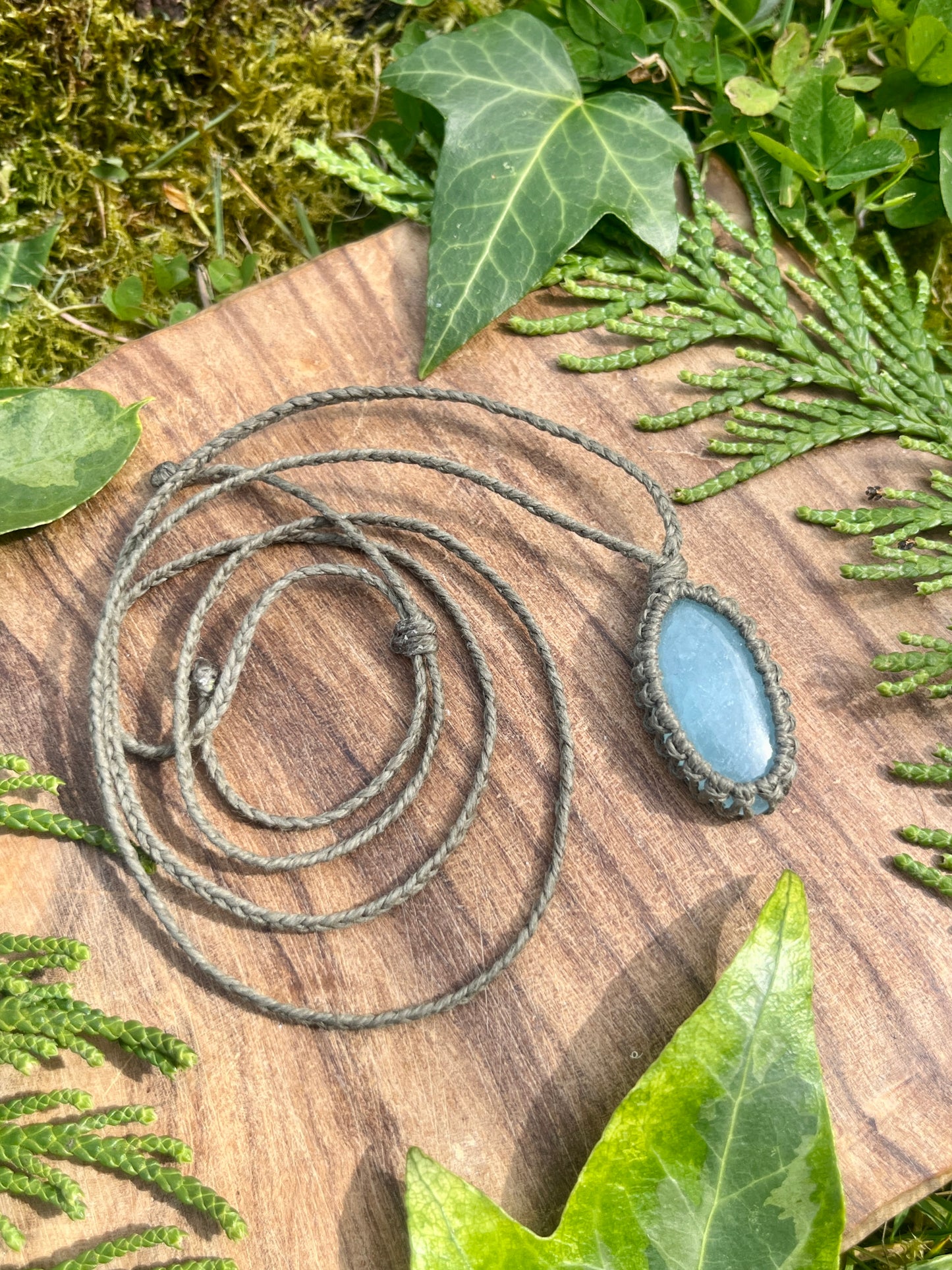 Peace & Courage Aquamarine Necklace ⋆.˚