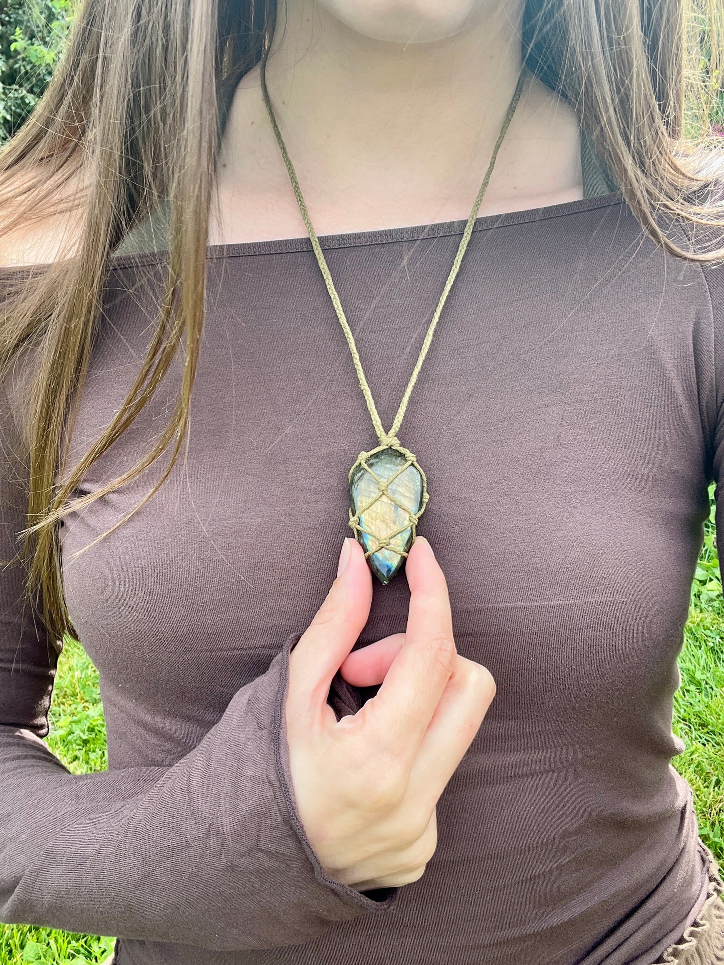 Perseverance & Courage Labradorite Necklace ⋆.˚
