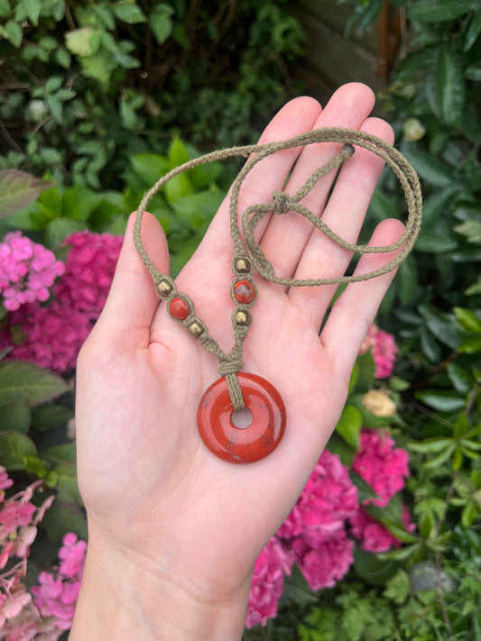 Grounding & Vitality Red Jasper Necklace⟢