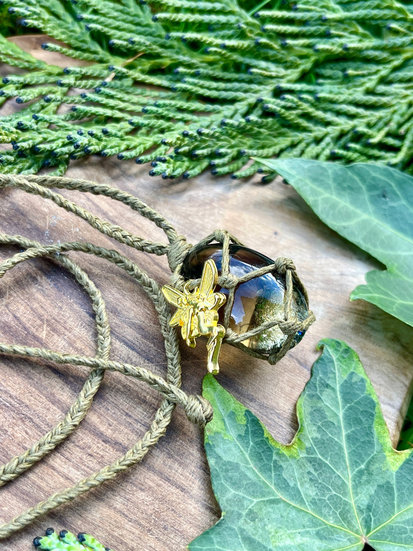 Grounding & Calmness Smokey Quartz Necklace ⊹ ࣪ ˖