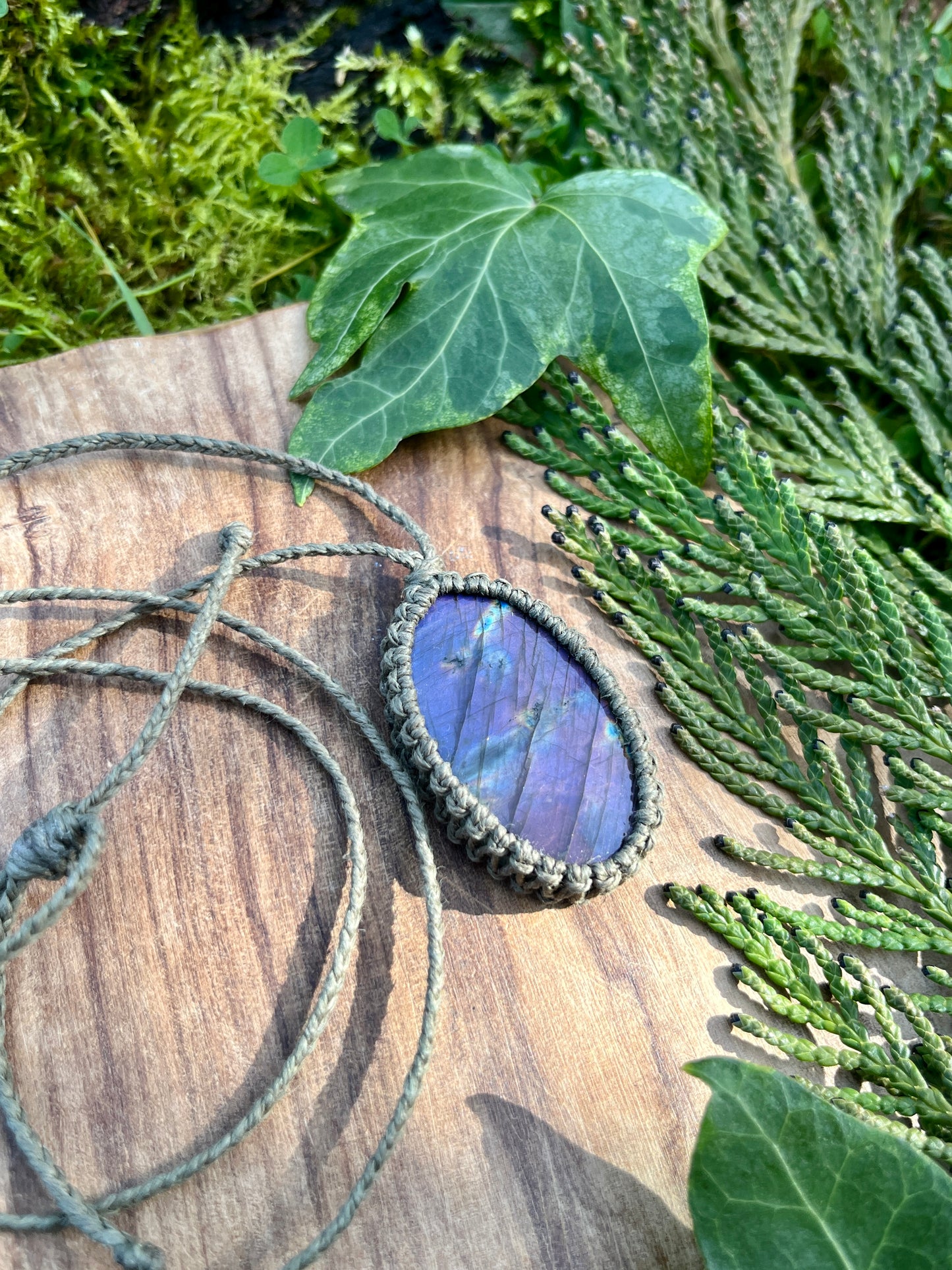 Perseverance & Courage Labradorite Necklace ⋆.˚