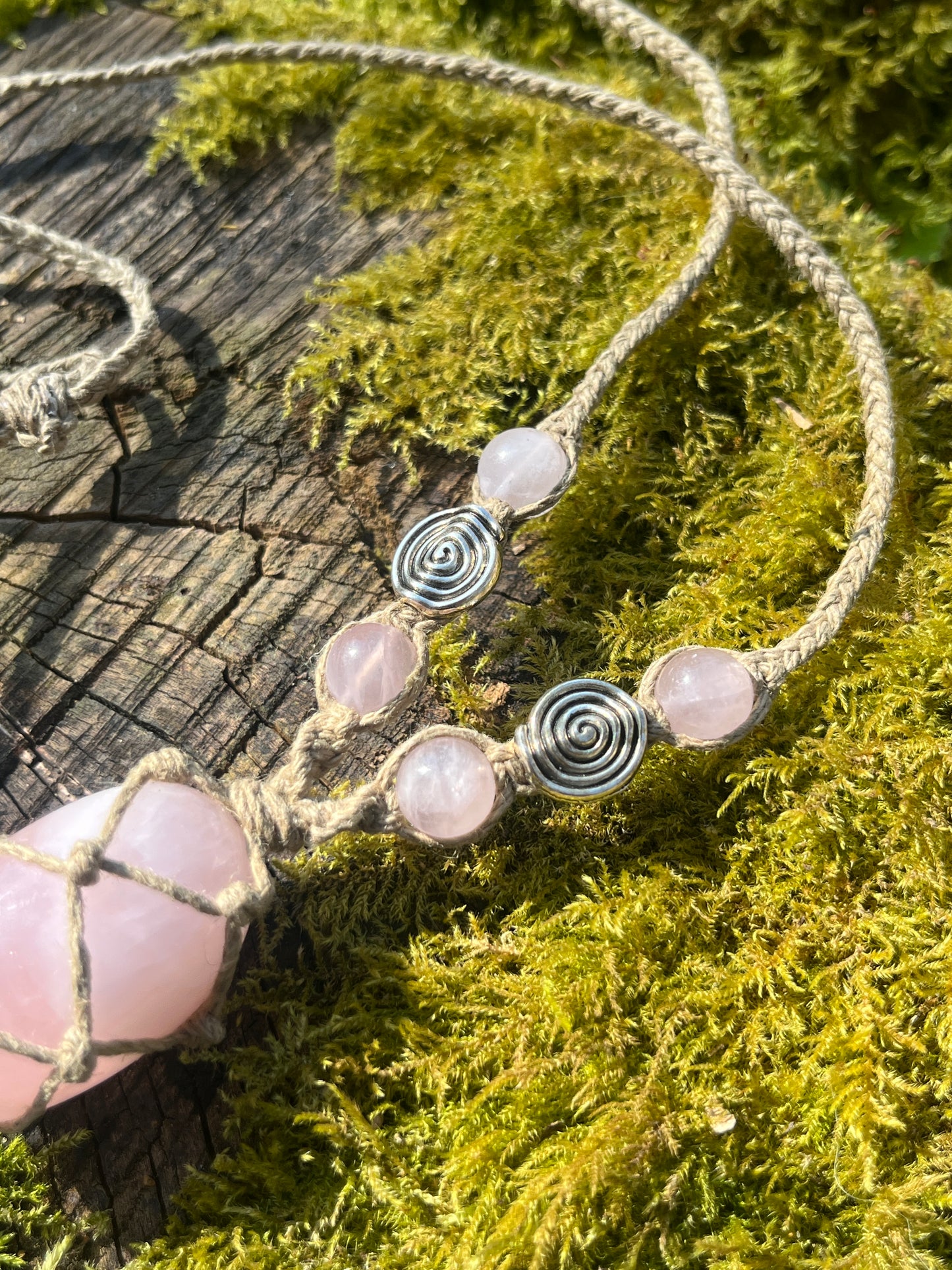 Self-love & Confidence - Rose Quartz Necklace 𖦹