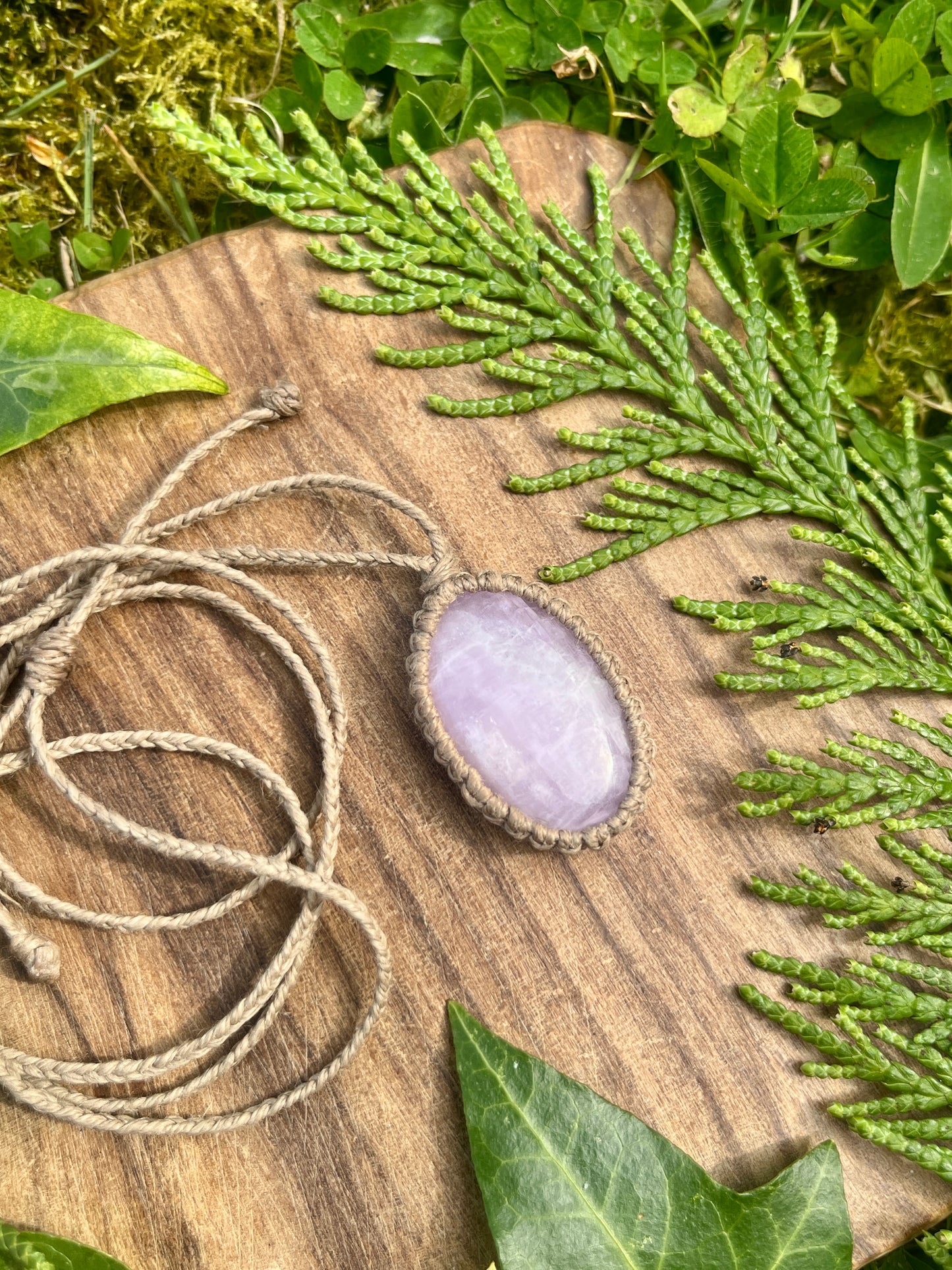 Self-love & Connection Kunzite Necklace ⋆.˚