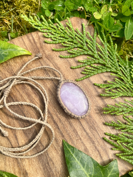Self-love & Connection Kunzite Necklace ⋆.˚