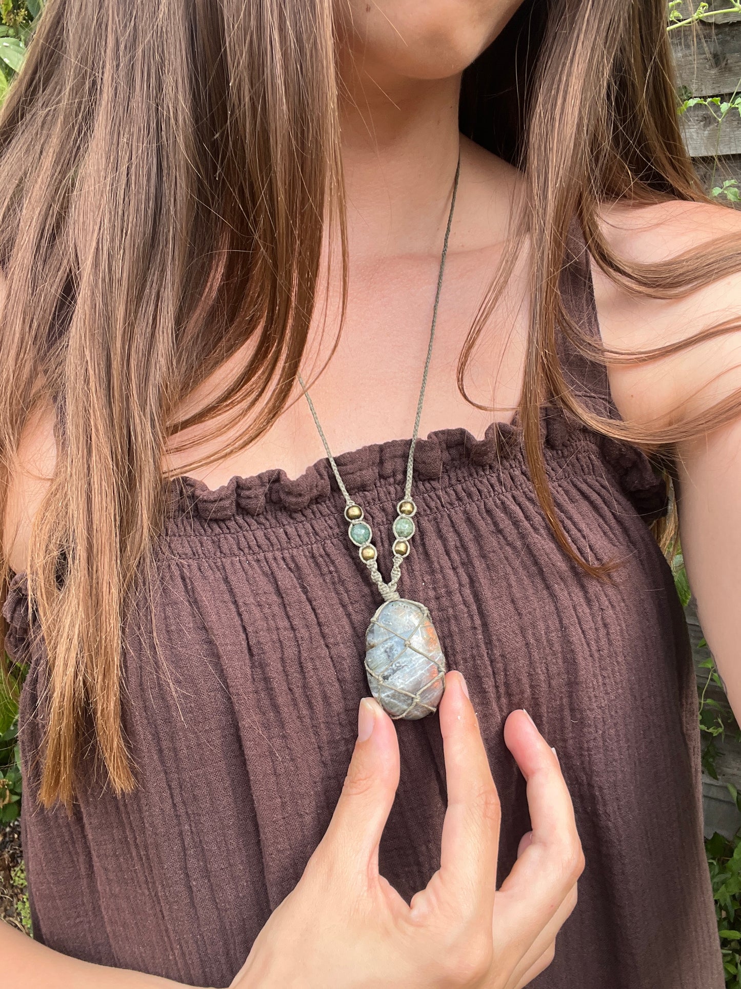 Perseverance & Courage Labradorite Necklace ⋆.˚