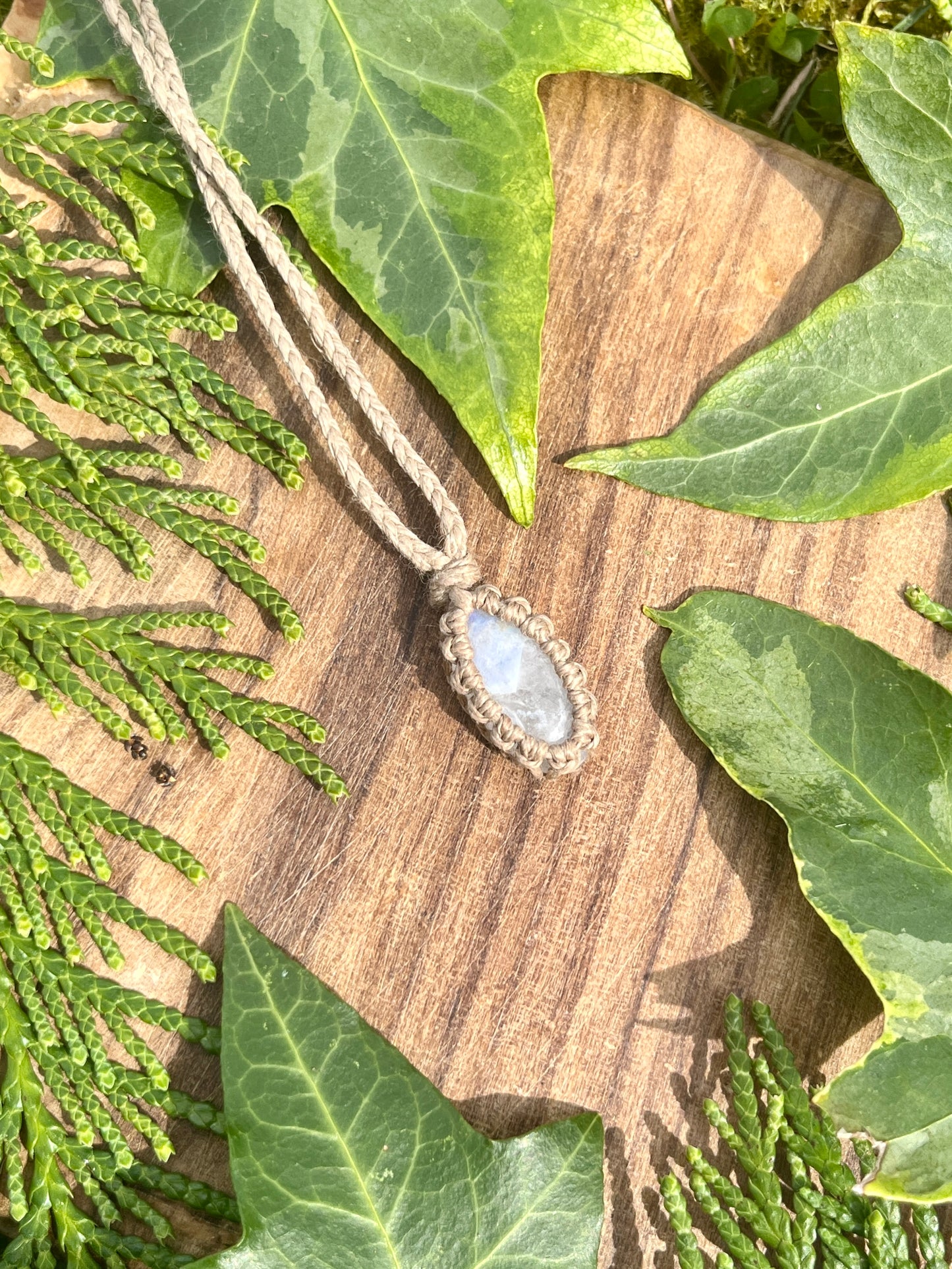 Intuition & Connection Moonstone Necklace ⋆.˚