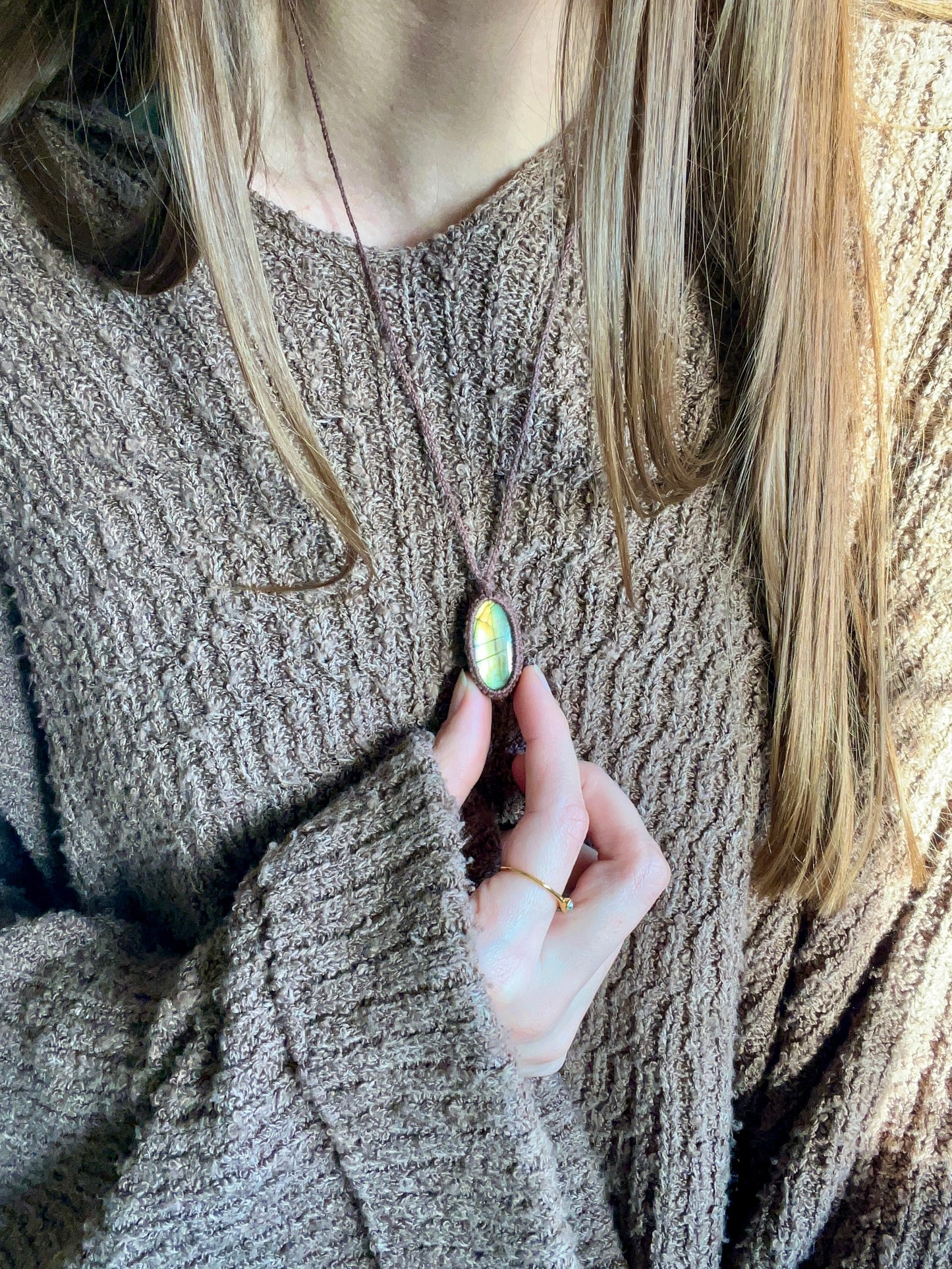 Transformation & Growth Labradorite Dainty Necklace ꩜