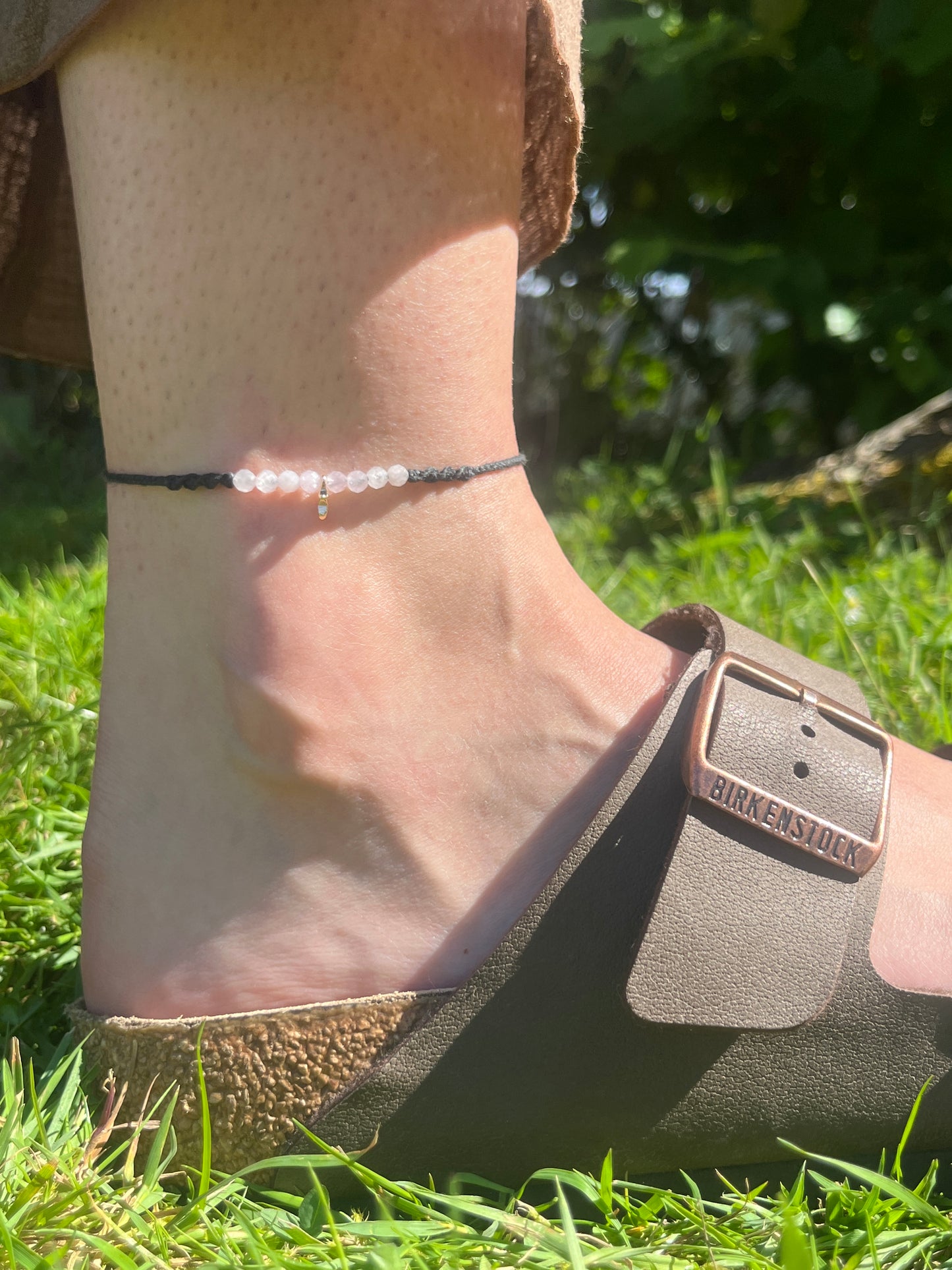 Kunzite Star Crystal Anklet ⋆.˚