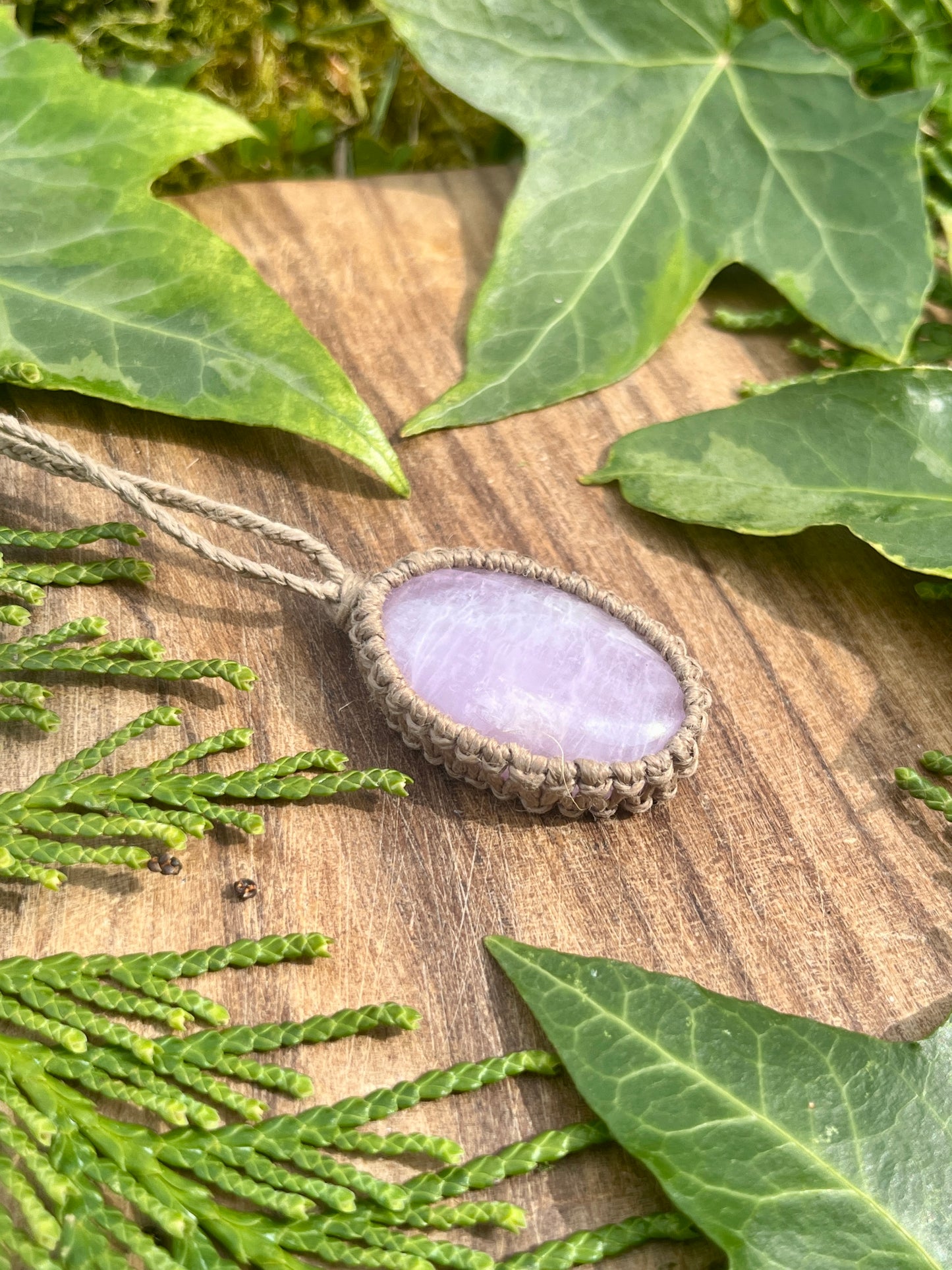 Self-love & Connection Kunzite Necklace ⋆.˚