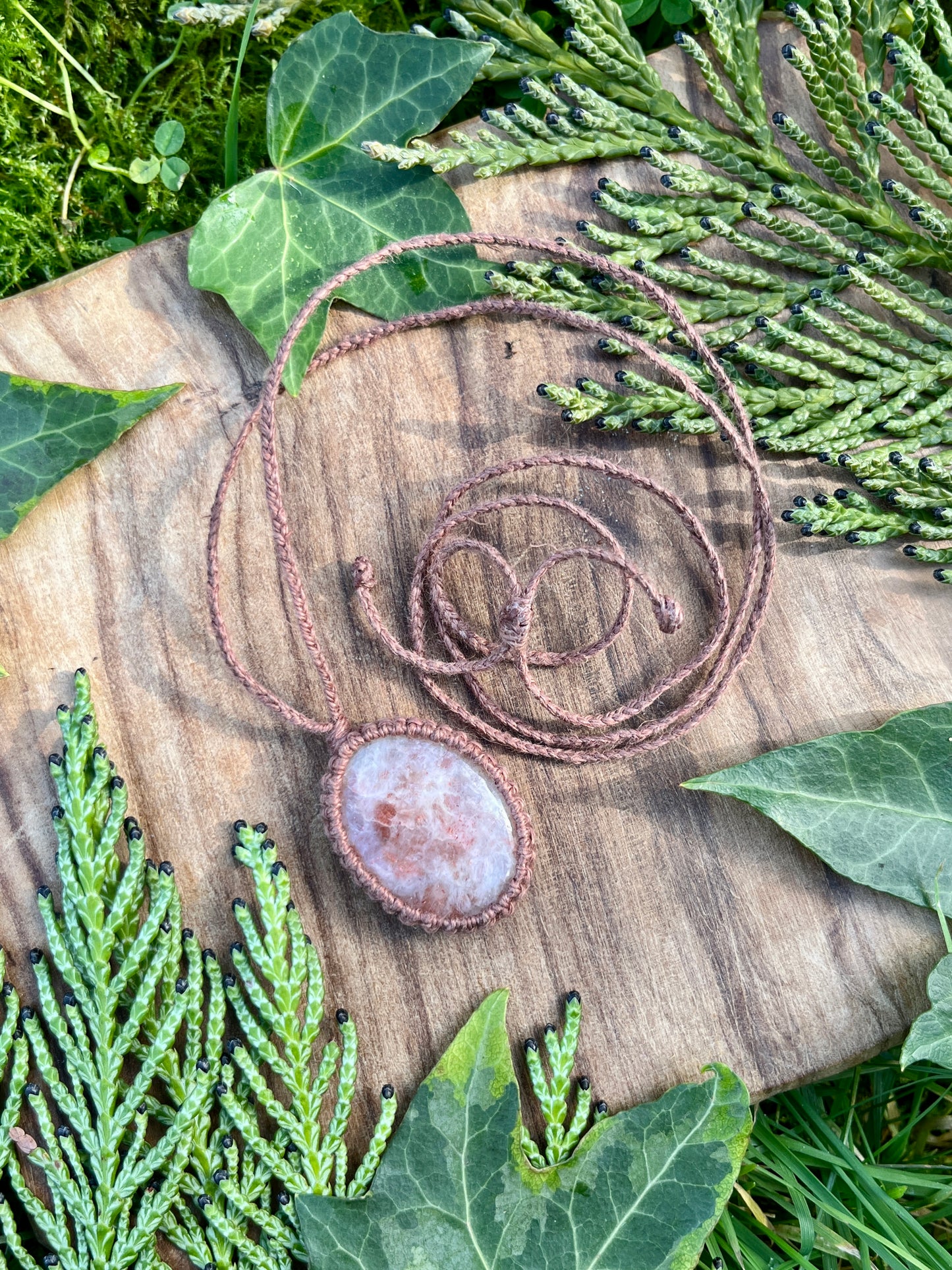 Empowerment & Optimism Sunstone Necklace 𖤓˚࿔