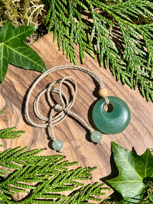 Optimism & Balance Green Aventurine Necklace ⋆.˚
