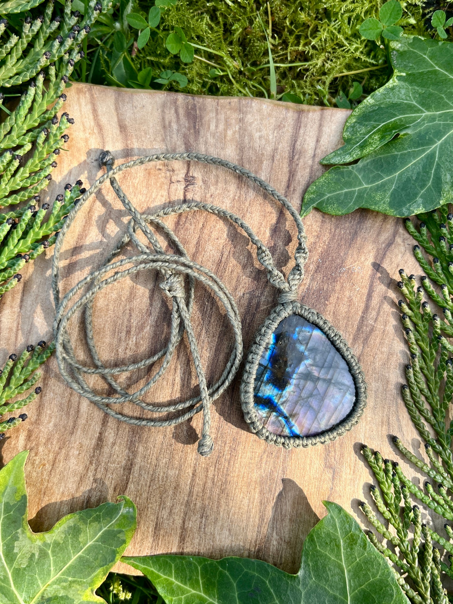 Perseverance & Courage Labradorite Necklace ⋆.˚