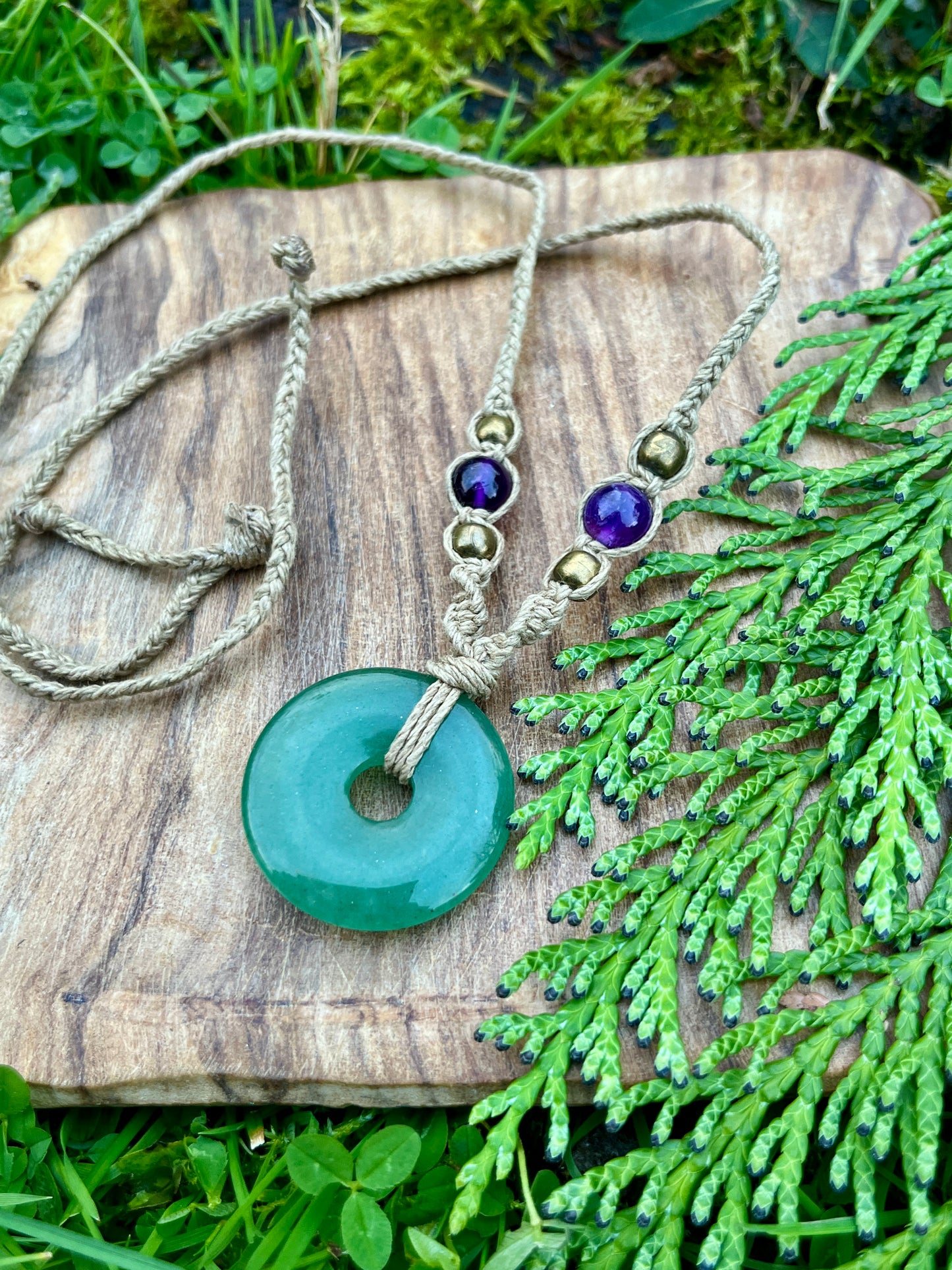 Abundance & Opportunity Green Aventurine Necklace ꩜