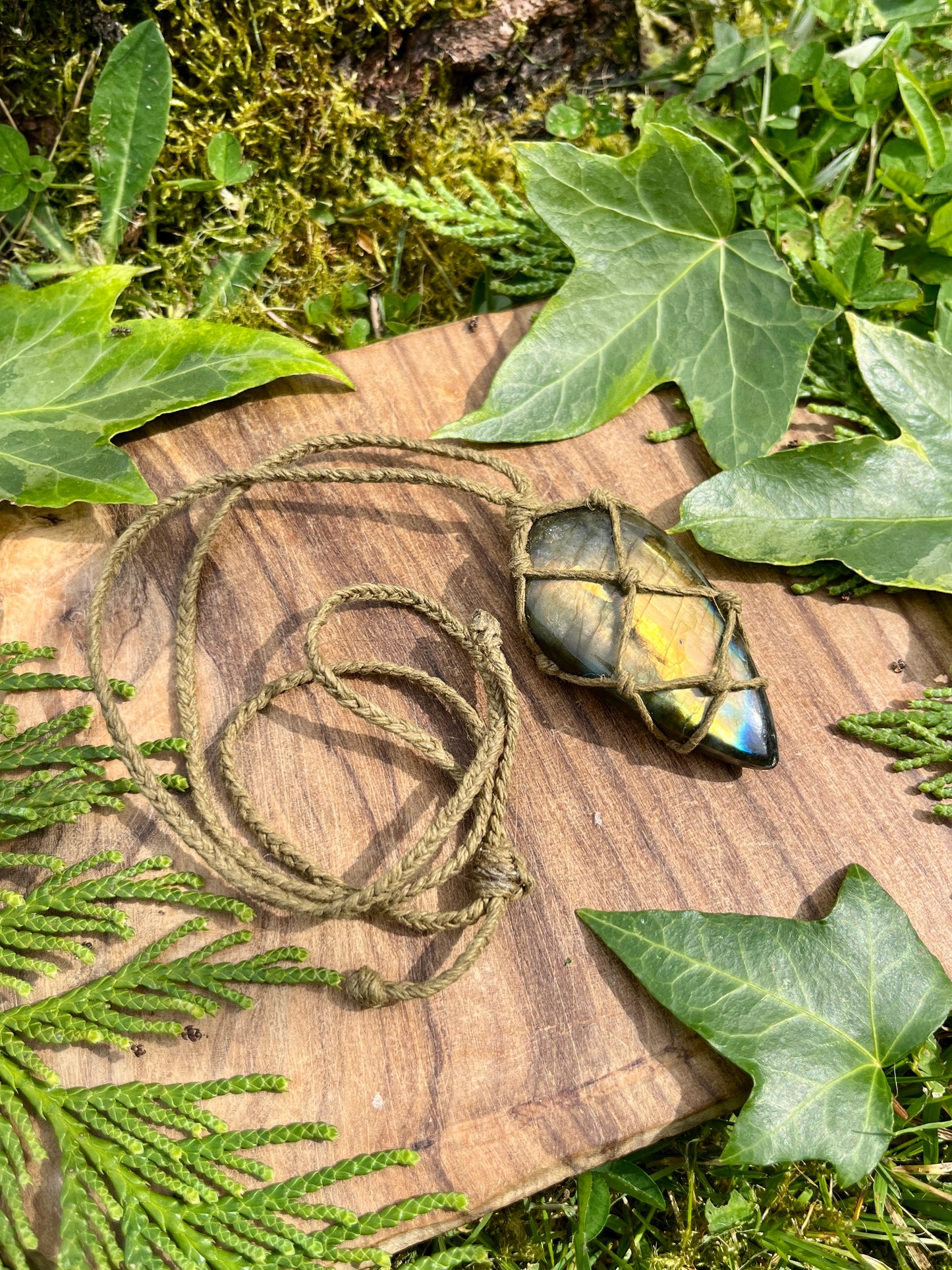 Perseverance & Courage Labradorite Necklace ⋆.˚