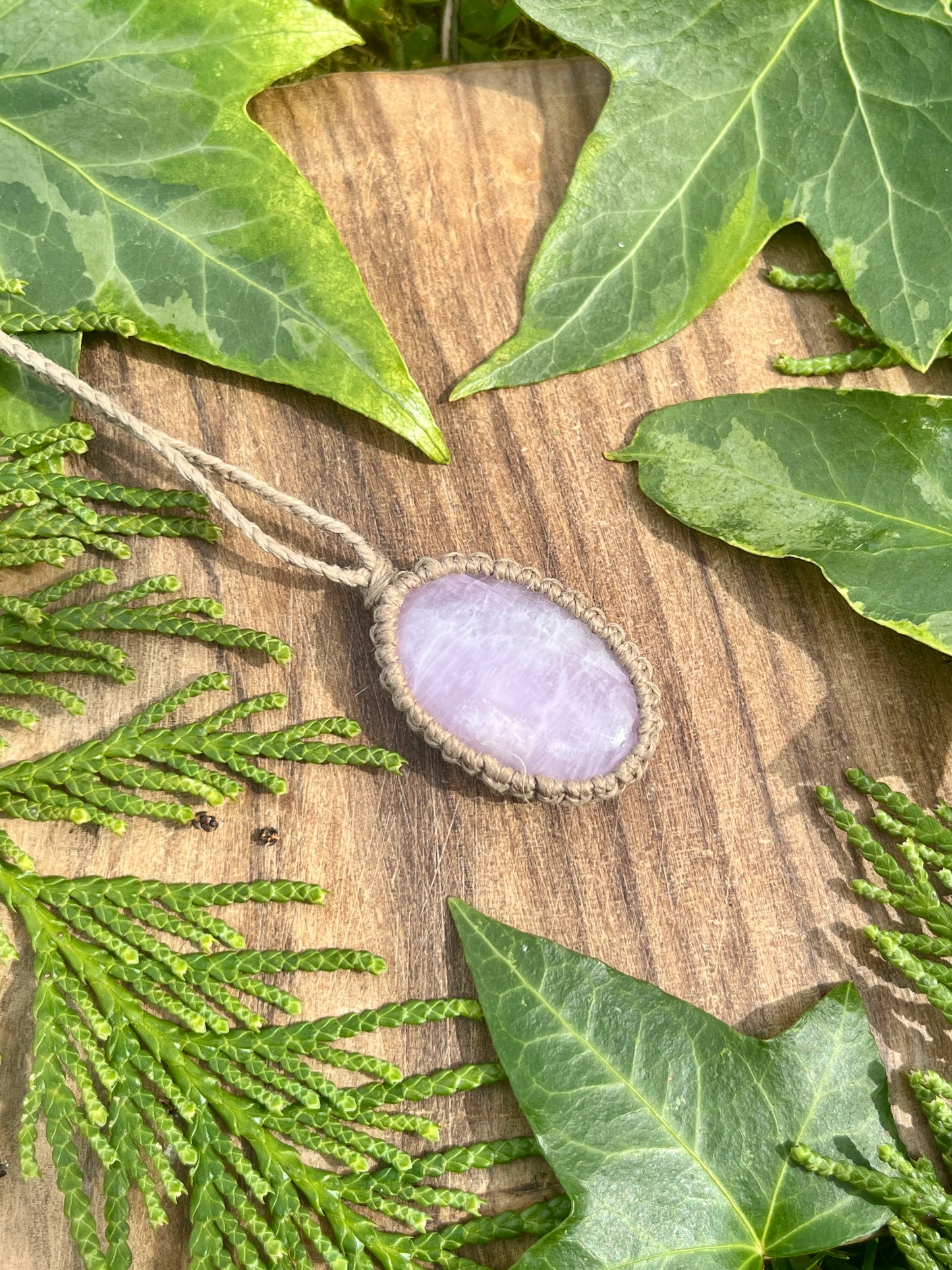 Self-love & Connection Kunzite Necklace ⋆.˚