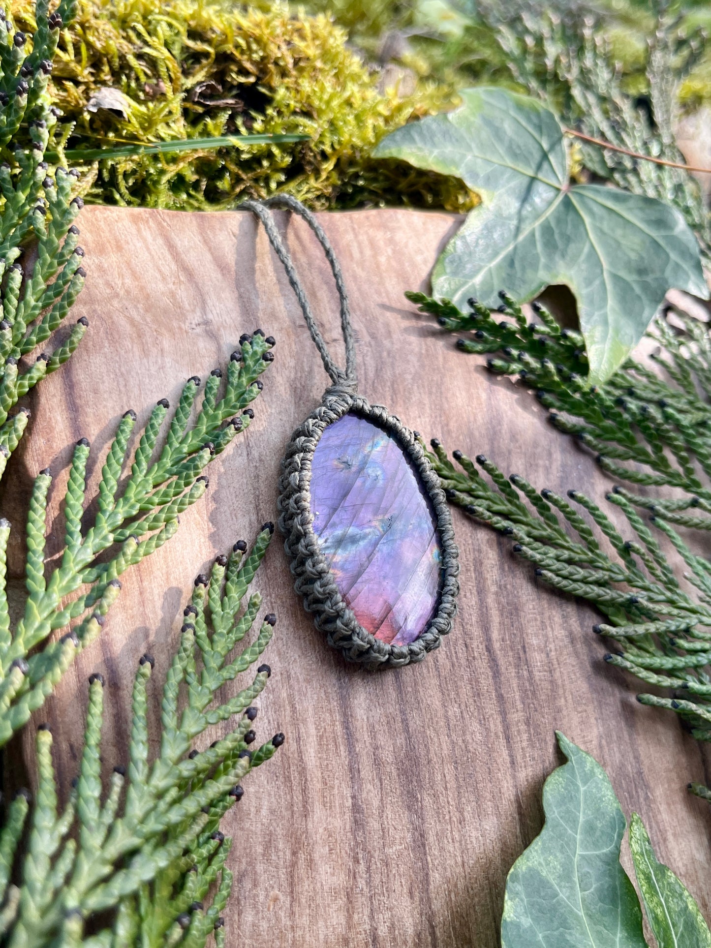 Perseverance & Courage Labradorite Necklace ⋆.˚