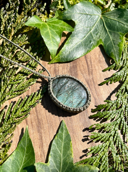 Perseverance & Courage Labradorite Necklace ⋆.˚